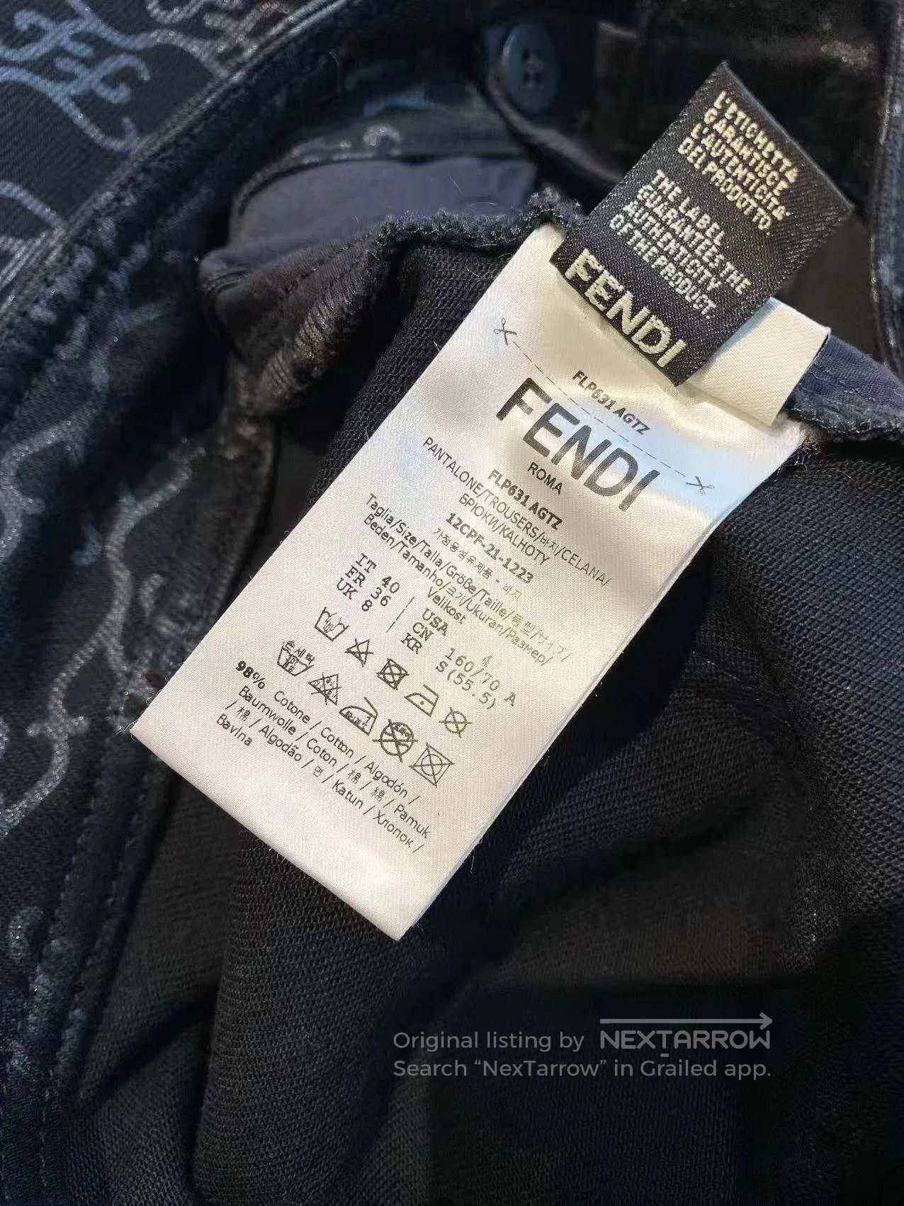 Fendi Fendi The old flower is full of printed trousers| Size 26" / US 2 / IT 38 - 6 Thumbnail