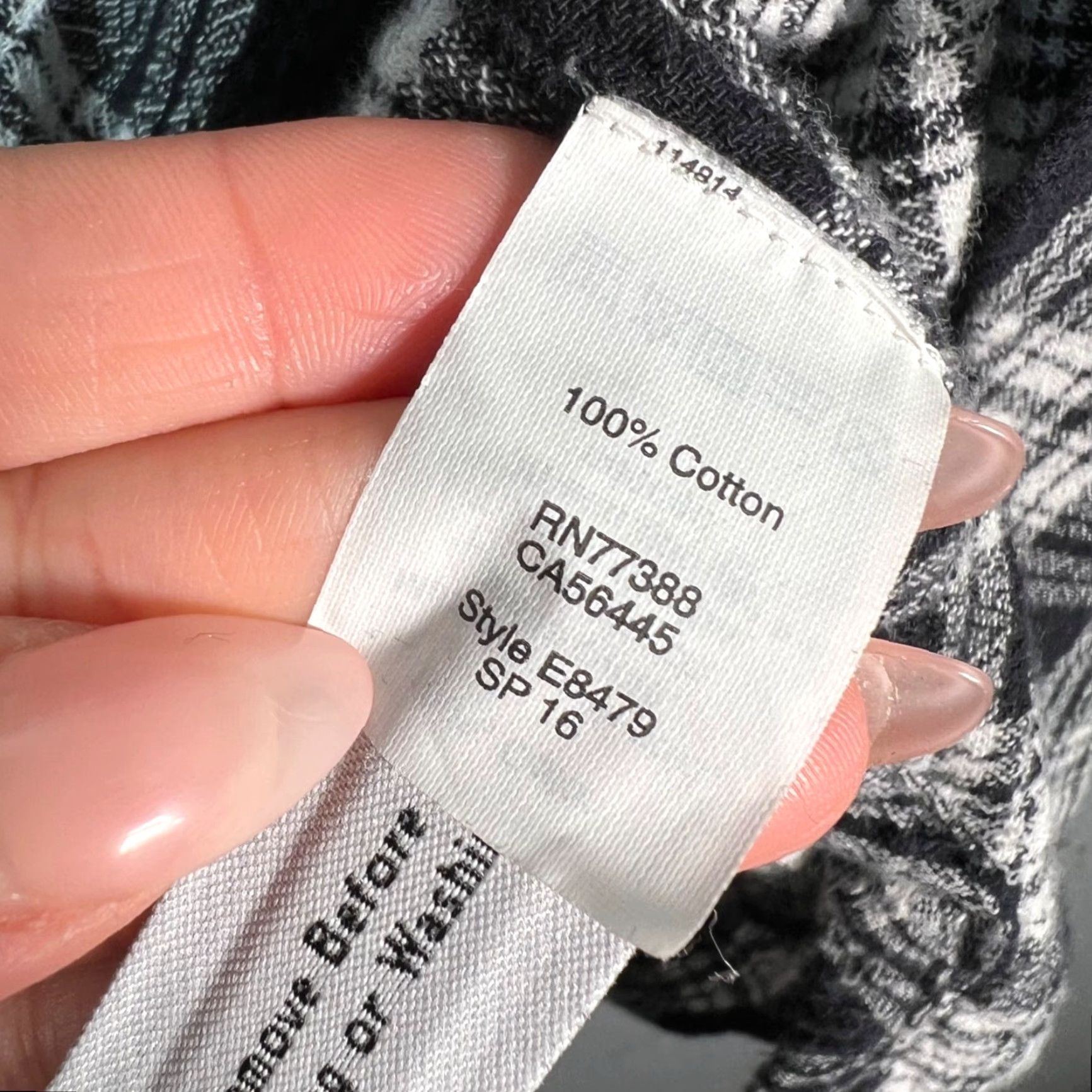 Madewell Madewell Plaid Cotton Flannel Shirt Cropped Open Front Top Small Black White Shirt Blouse Women's Size S / US 4 / IT 40 - 4 Thumbnail