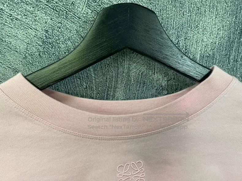 Loewe LOEWE Pink embroidered logo short-length short-sleeve T-sh Size XS / US 0-2 / IT 36-38 - 3 Thumbnail