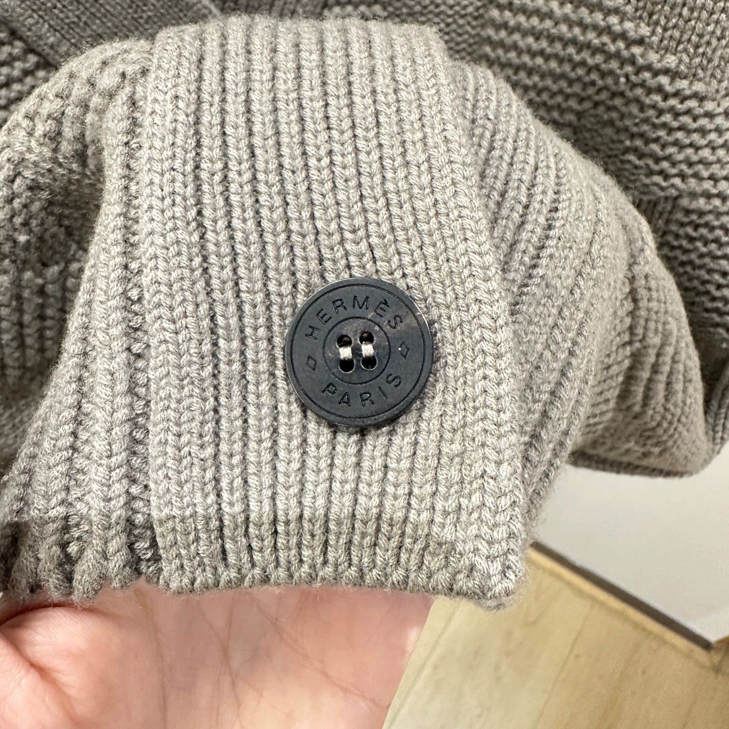 Hermes Hermes may877 embossed H logo chunkyknit cardigan 34 Size XS / US 0-2 / IT 36-38 - 6 Thumbnail