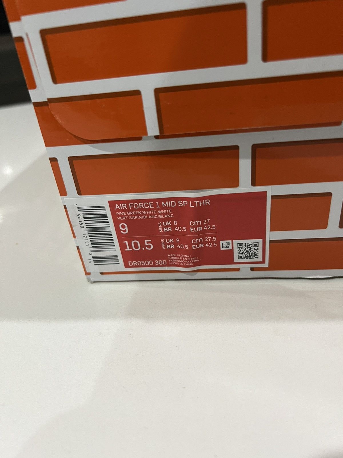 Nike × Off-White × Virgil Abloh Off-White Nike Air Force 1 Mid SP LTHR pine green Size US 9 / EU 42 - 2 Thumbnail