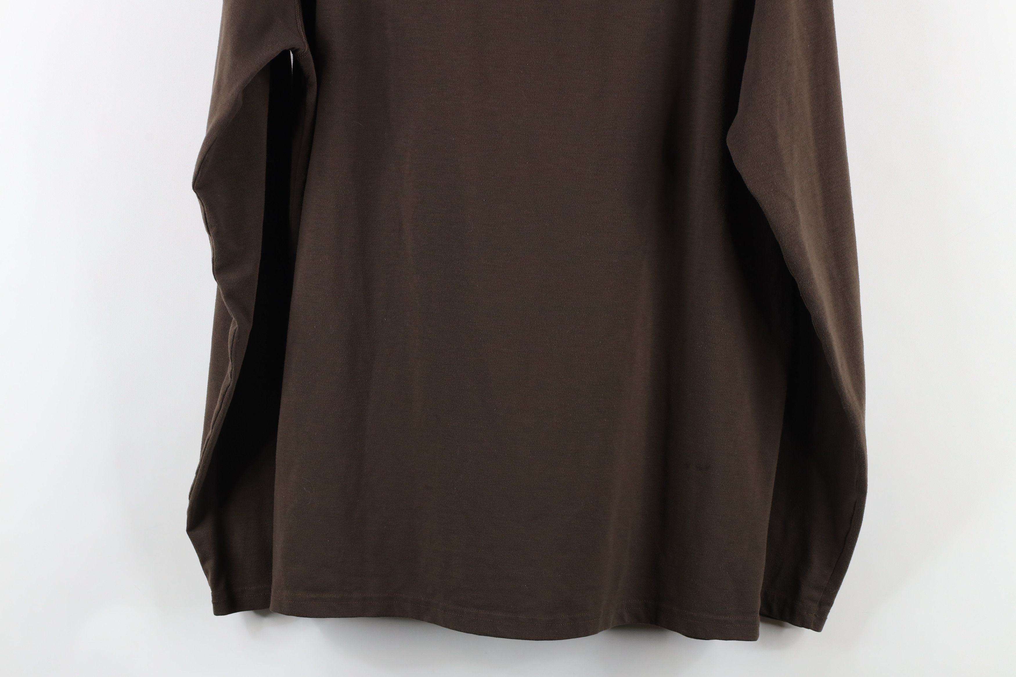 Under Armour × Vintage Under Armour Knit Training Long Sleeve T-Shirt Brown Size US S / EU 44-46 / 1 - 11 Thumbnail
