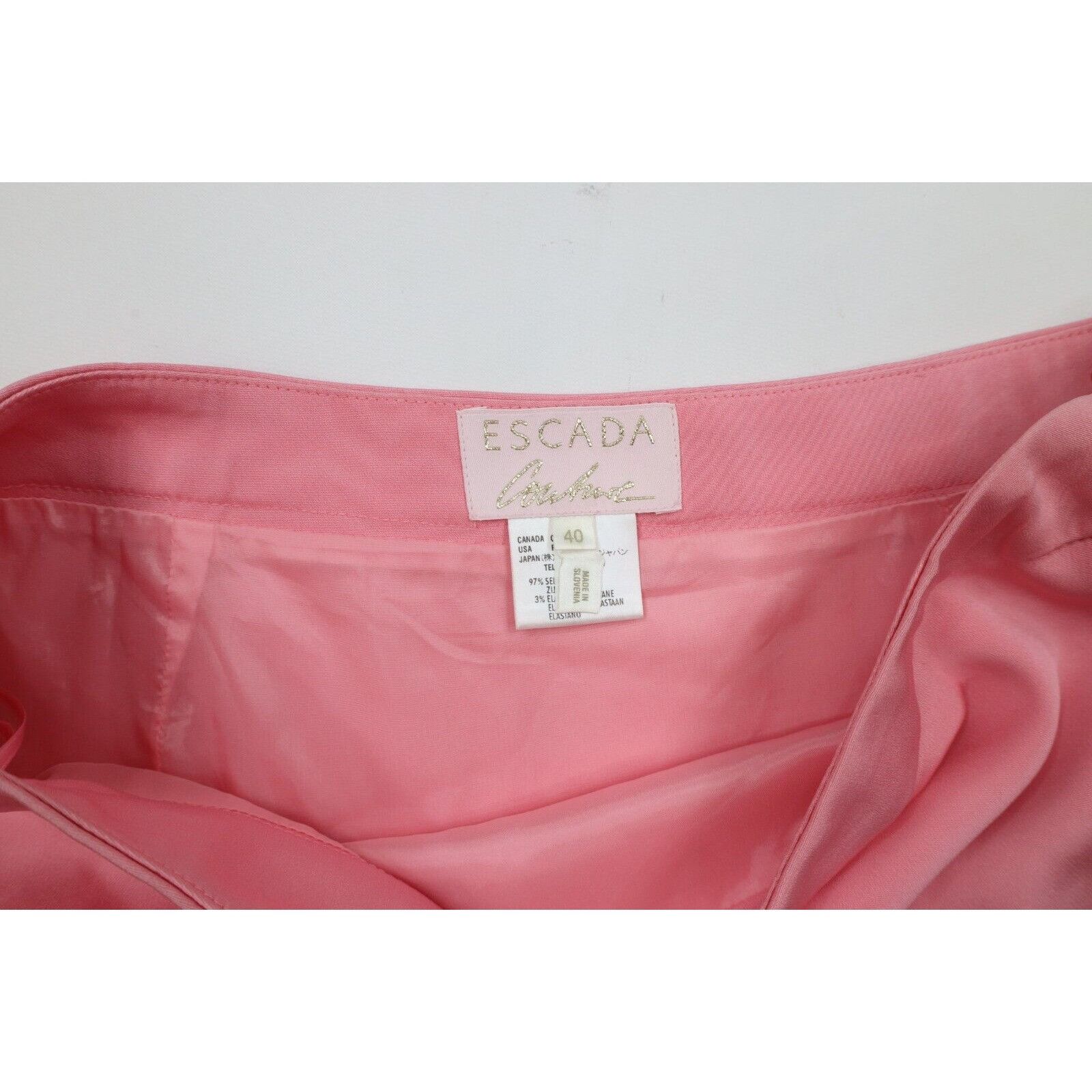 Escada Escada Couture Stretch Silk Ruffled Layered Skirt Size 40" / US 18 - 6 Thumbnail