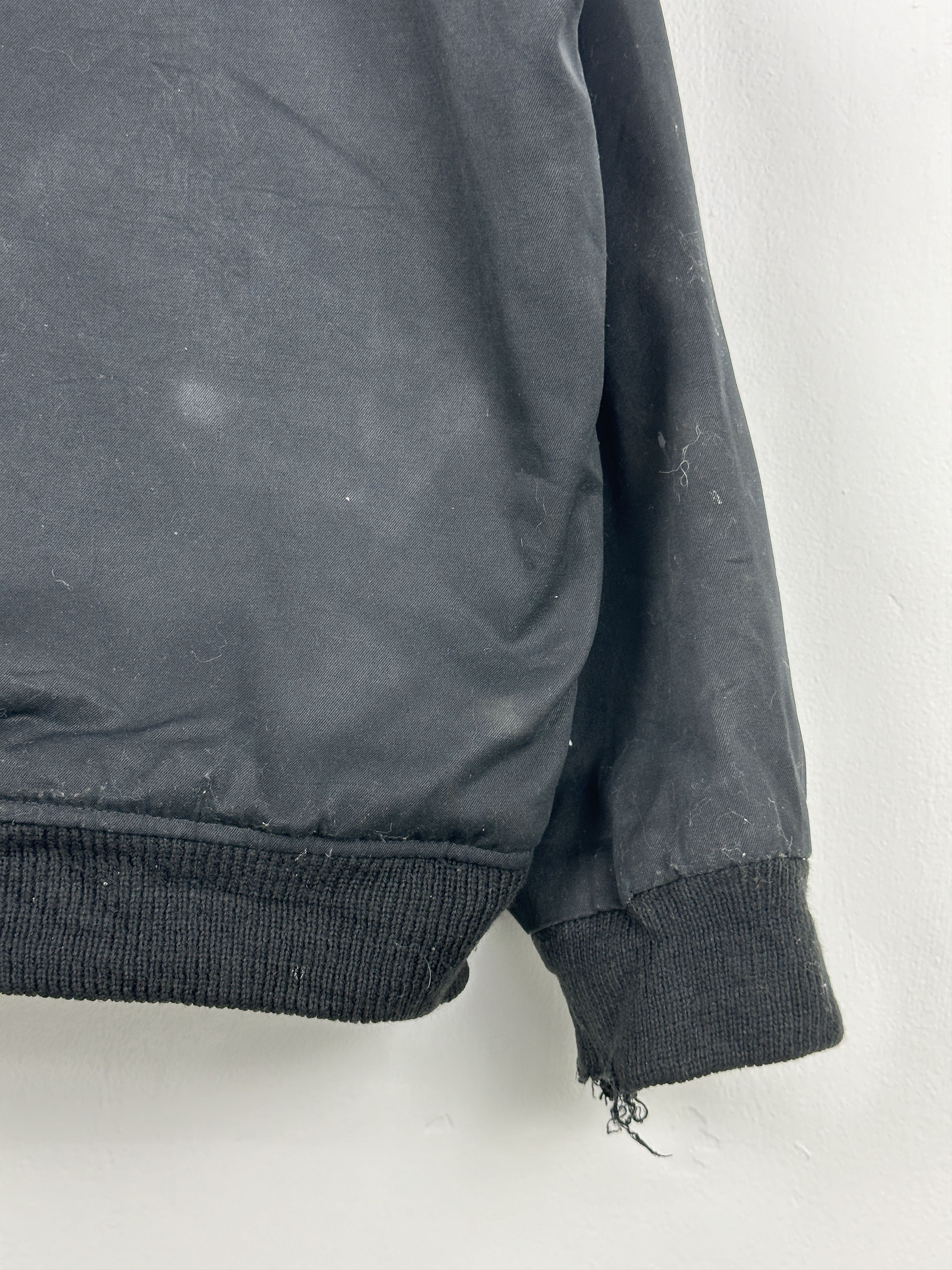 LONE WOLF Vintage Lonely Wolf Zipper Ups Bomber Jacket Black JA0079 Size US XL / EU 56 / 4 - 14 Thumbnail