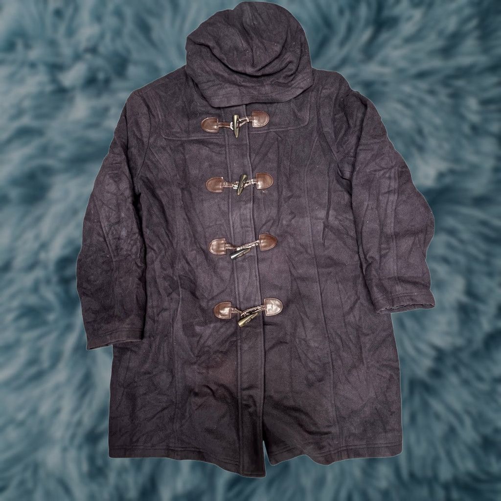 Vintage VINTAGE LL Bean Bellandi Classic Lambswool Duffel Coat Womens XL 18 Hooded Purple Toggle Coat Size XL / US 12-14 / IT 48-50 - 1 Thumbnail