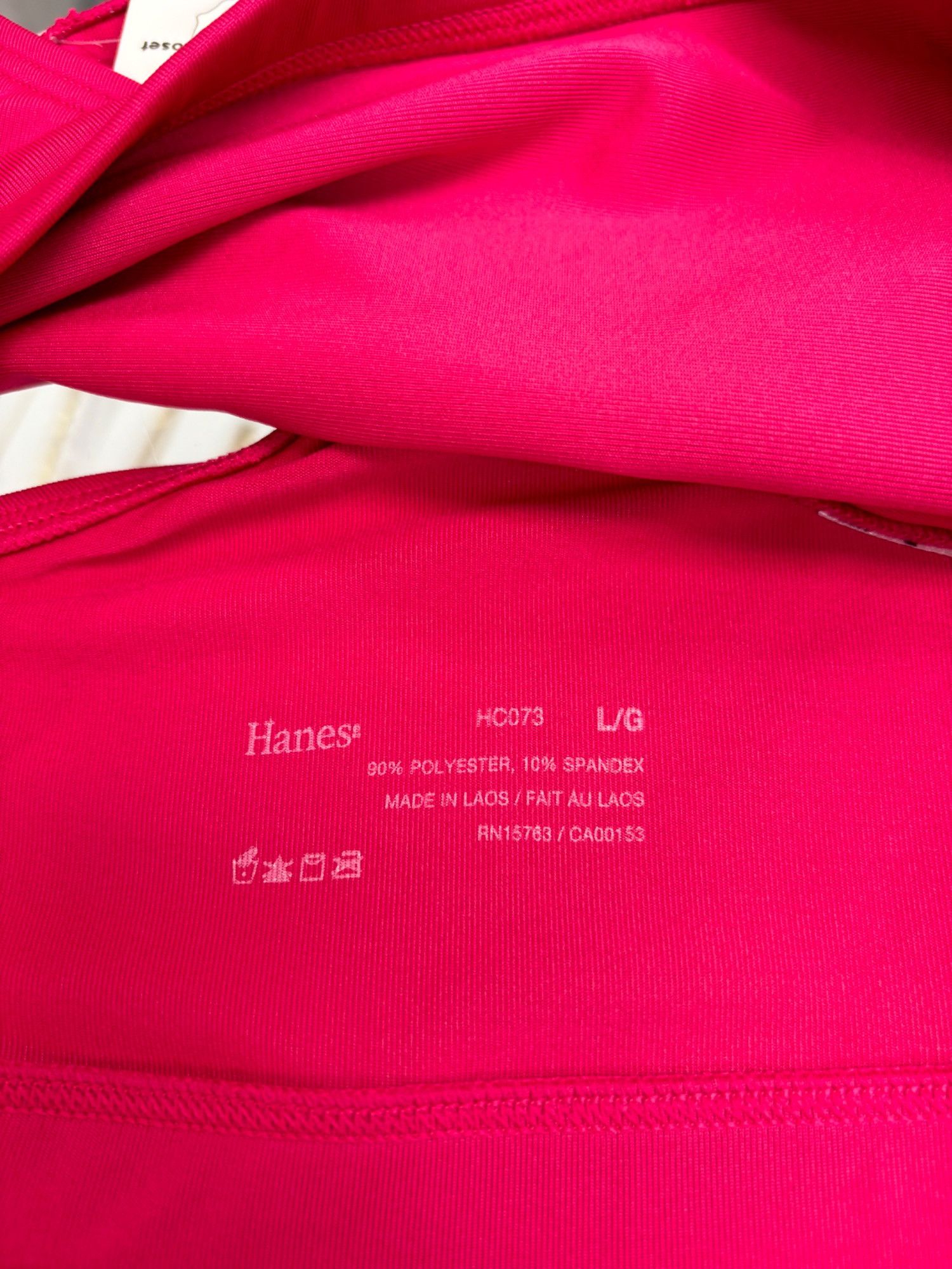Hanes L Pink Sports Bra Size L / US 10 / IT 46 - 3 Thumbnail