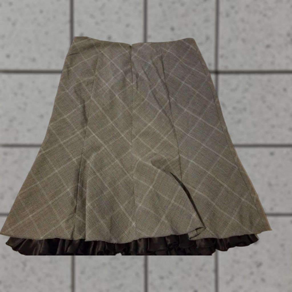 Vintage Womens Sunny Leigh Skirt 12 Grey Gray Midi A-Line Skirt Womens 12 Gray Size 34" / US 12 / IT 48 - 1 Thumbnail