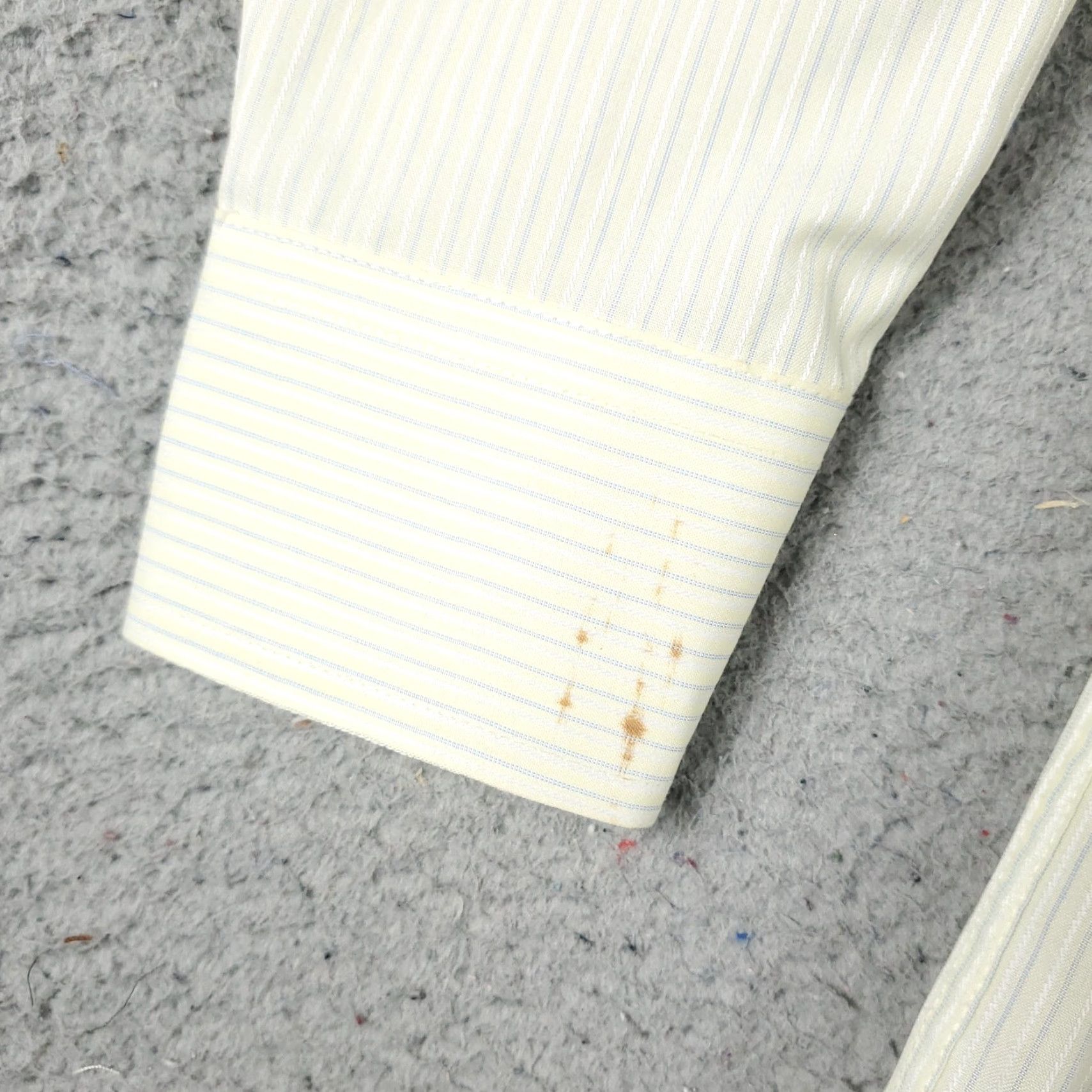 Abercrombie & Fitch Abercrombie & Fitch Button-Up Shirt Mens Size 17.5 Yellow Striped Long Sleeve Classic Preppy Size US XL / EU 56 / 4 - 7 Thumbnail