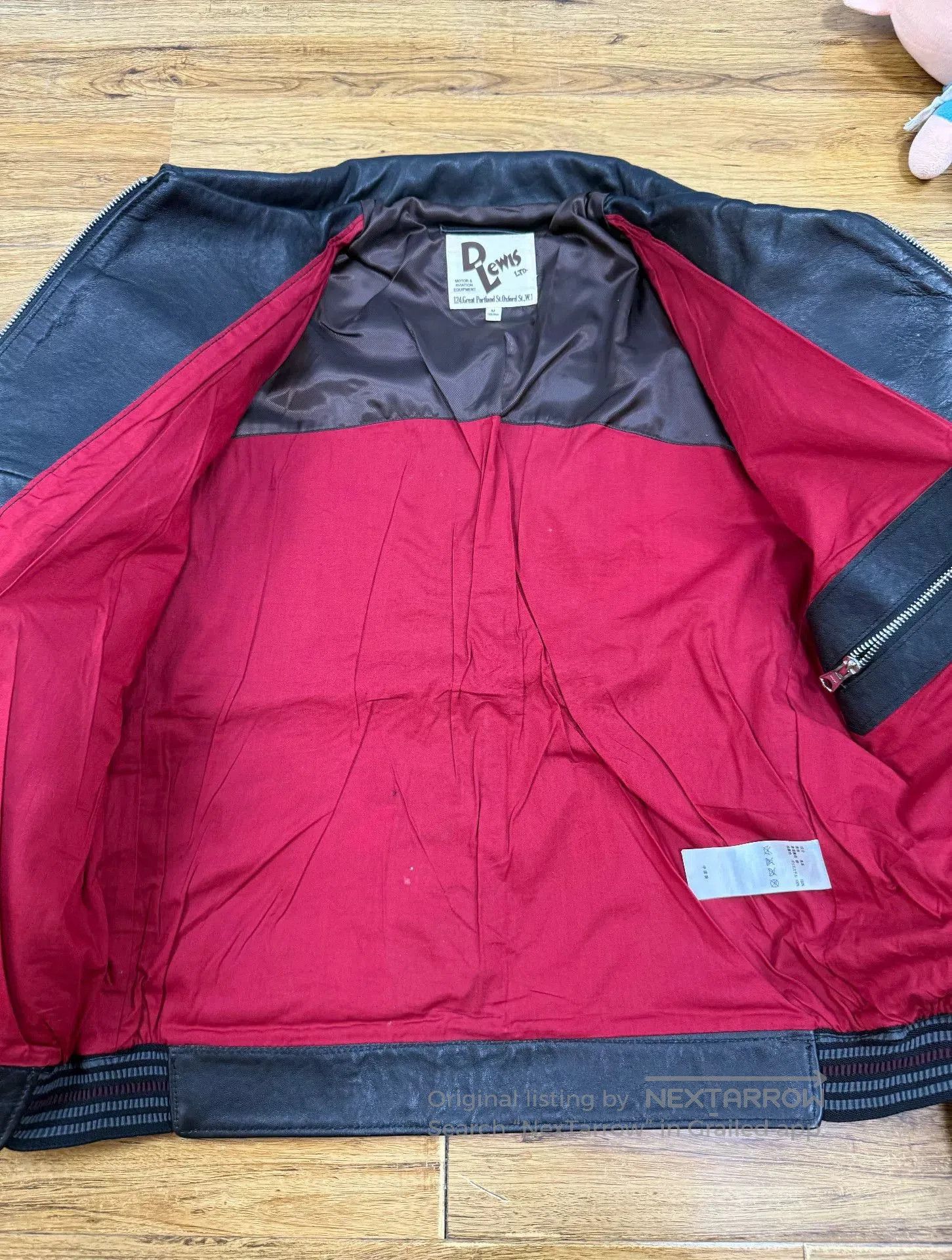 Lewis Leathers D. Lewis Men's Leather Flight Jacket. Size US M / EU 48-50 / 2 - 3 Thumbnail