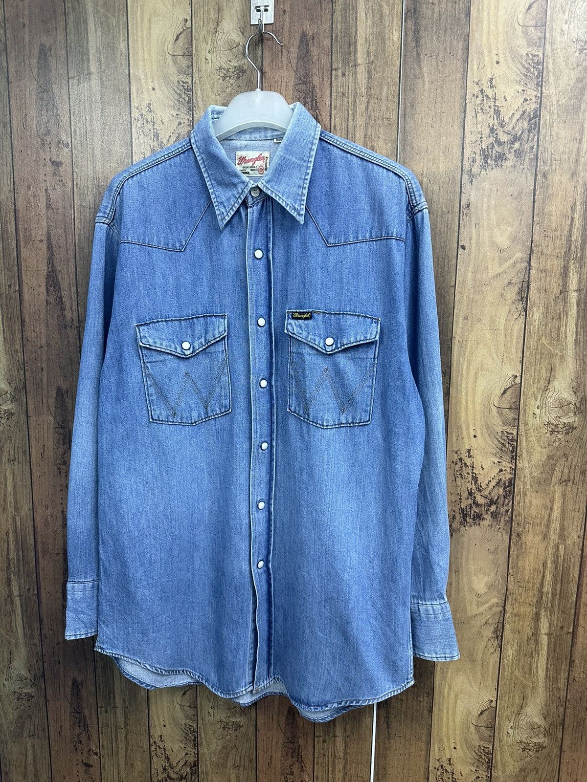 Wrangler Vintage Wrangler Tailored Tails Western Shirt A466 Size US M / EU 48-50 / 2 - 2 Thumbnail