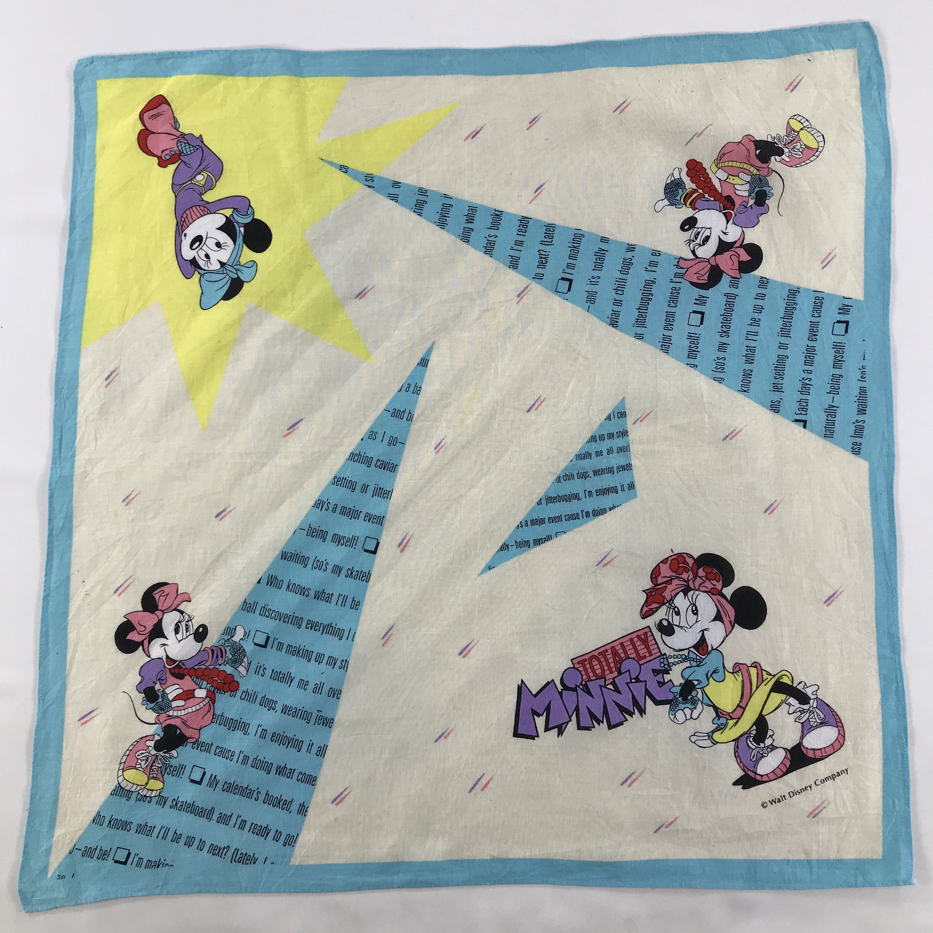 Disney × Vintage Disney Bandana / Handkerchief / Neckerchief - S1834 Size ONE SIZE - 1 Thumbnail