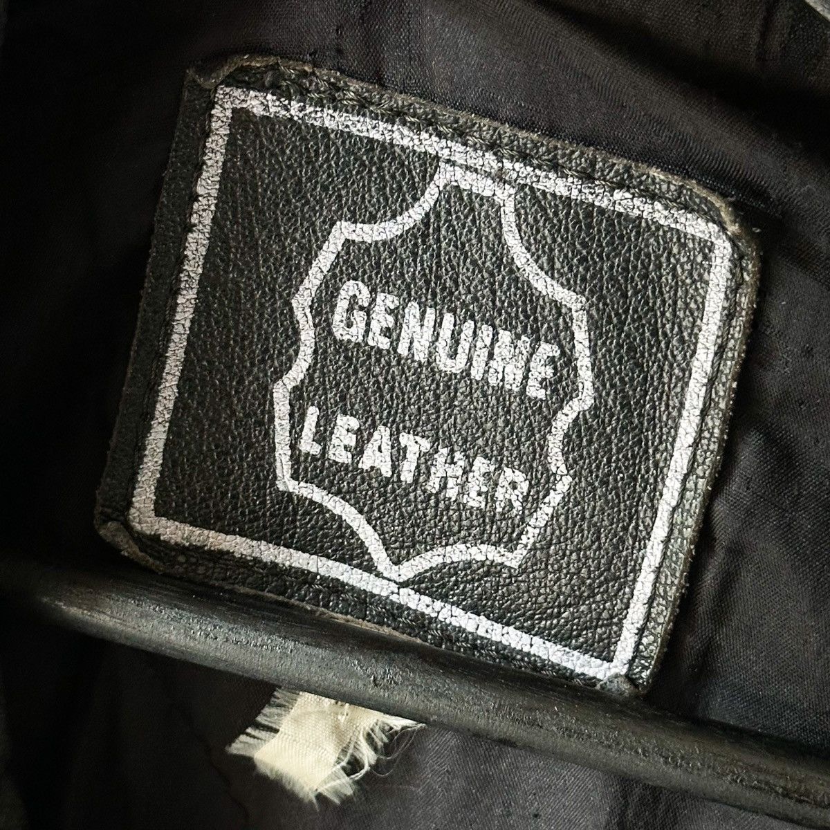 Vintage Vintage THRASHED Patchwork Leather Riders Jacket Size US L / EU 52-54 / 3 - 8 Thumbnail