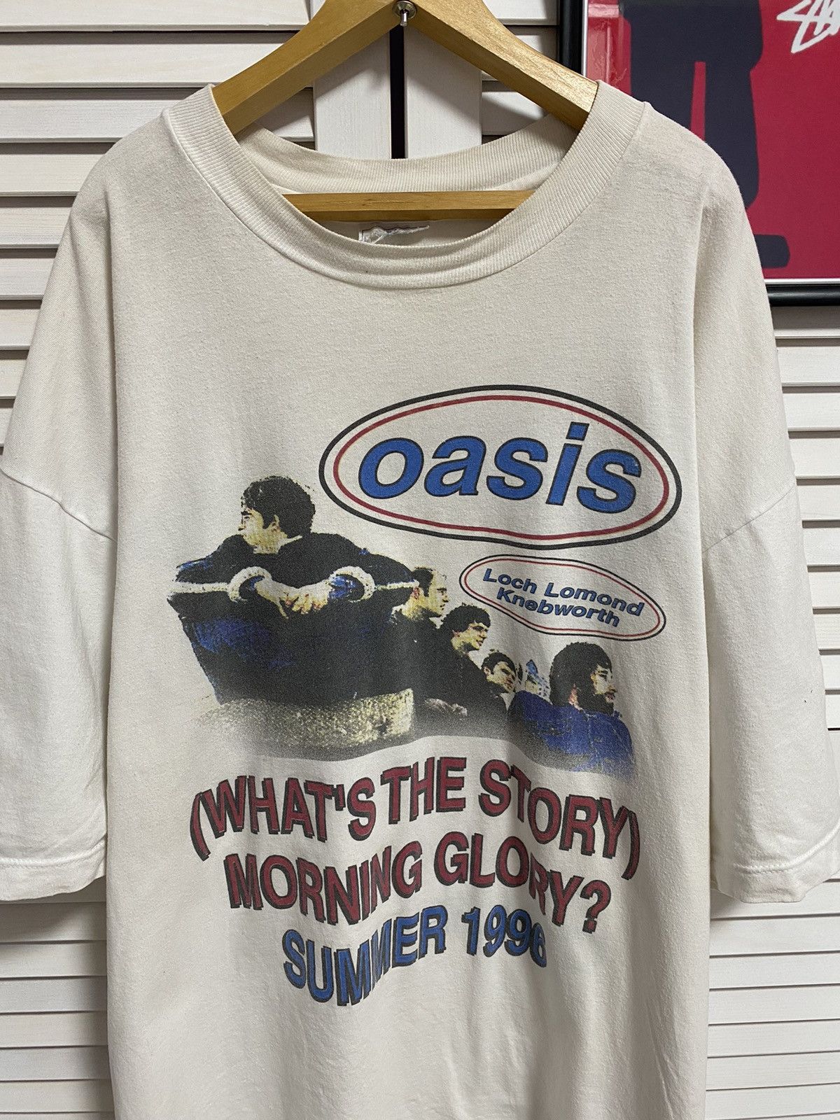 Rap Tees Vintage 1996 Oasis Tour T-Shirt Loch Lomond Knebworth Story Size US XL / EU 56 / 4 - 2 Thumbnail