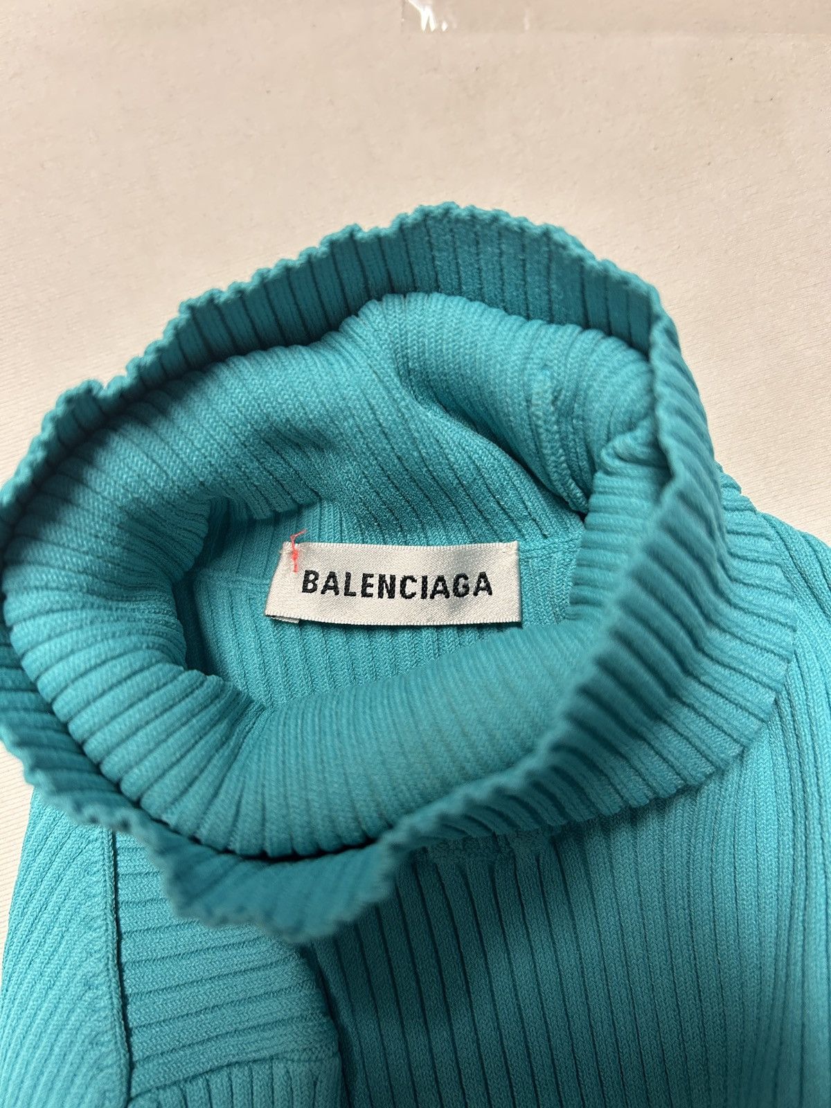 Balenciaga FW2018 Ribbed Logo Turtleneck Knit Size US XS / EU 42 / 0 - 4 Thumbnail