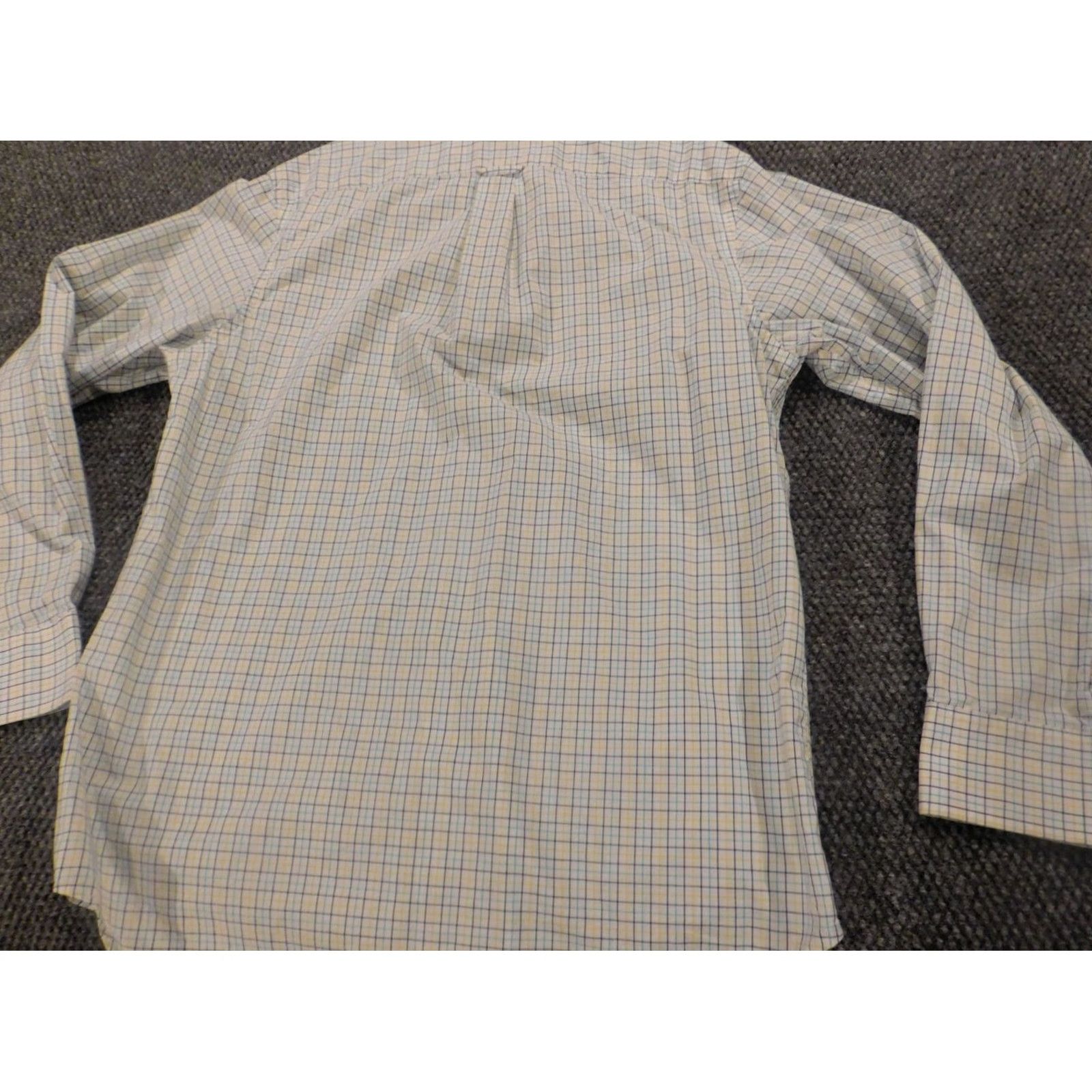 Izod IZOD Shirt Button-Up Plaid White Mens M Long Sleeve Collared Classic Fit Premium Knit Cotton Size US M / EU 48-50 / 2 - 4 Thumbnail