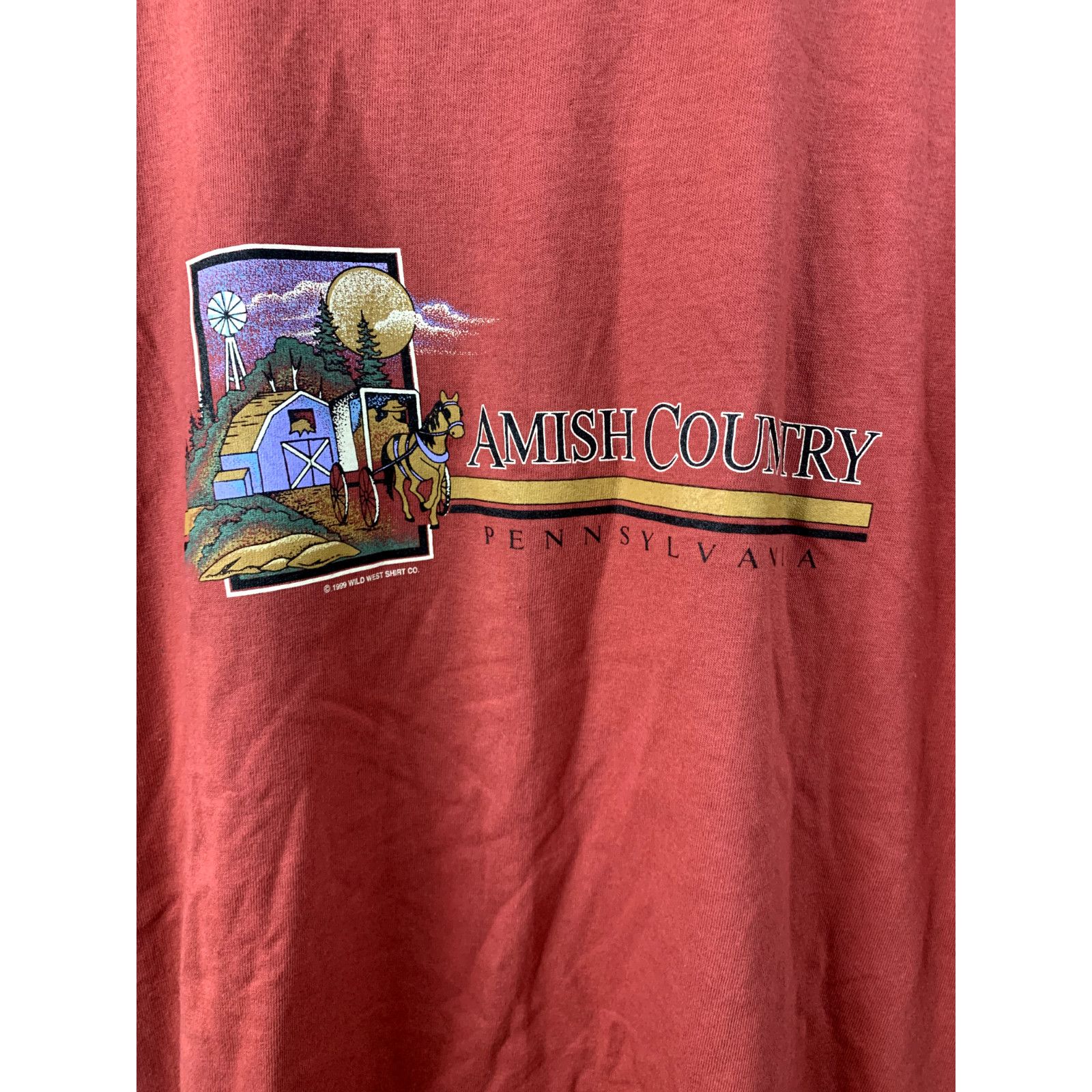 Anvil Vintage Amish Shirt Country Pennsylvania Anvil T-Shirt VTG L Size US L / EU 52-54 / 3 - 2 Thumbnail