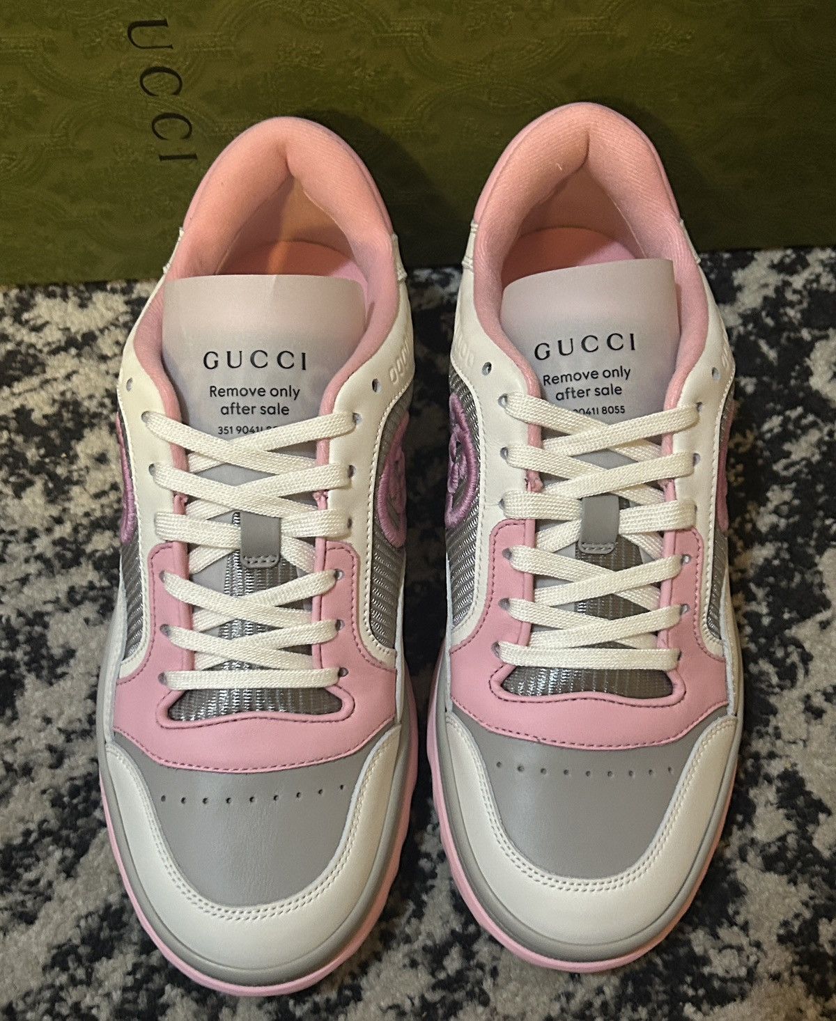 Gucci Gucci MAC80 Pink Grey Off White Sneakers Size US 7 / IT 37 - 3 Thumbnail