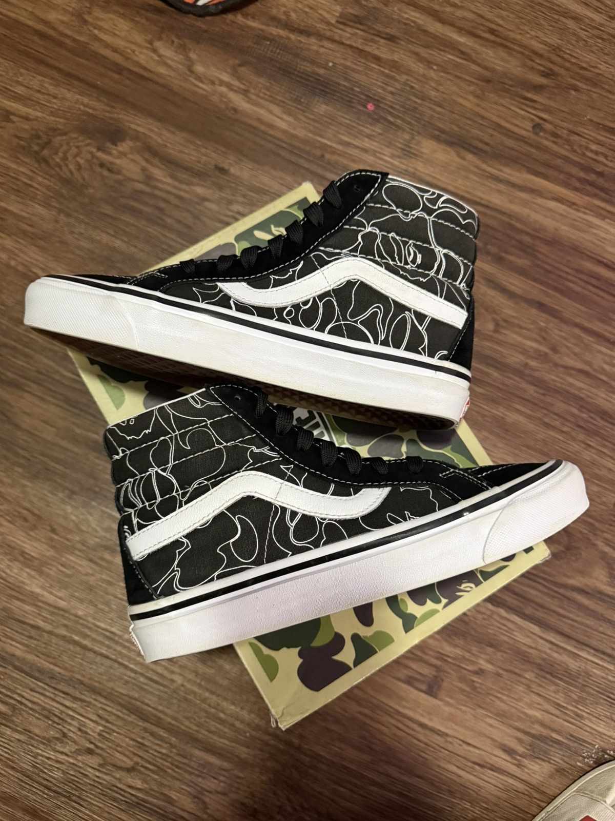 Bape × Vans Bape Sk8 High Size US 7.5 / EU 40-41 - 2 Thumbnail