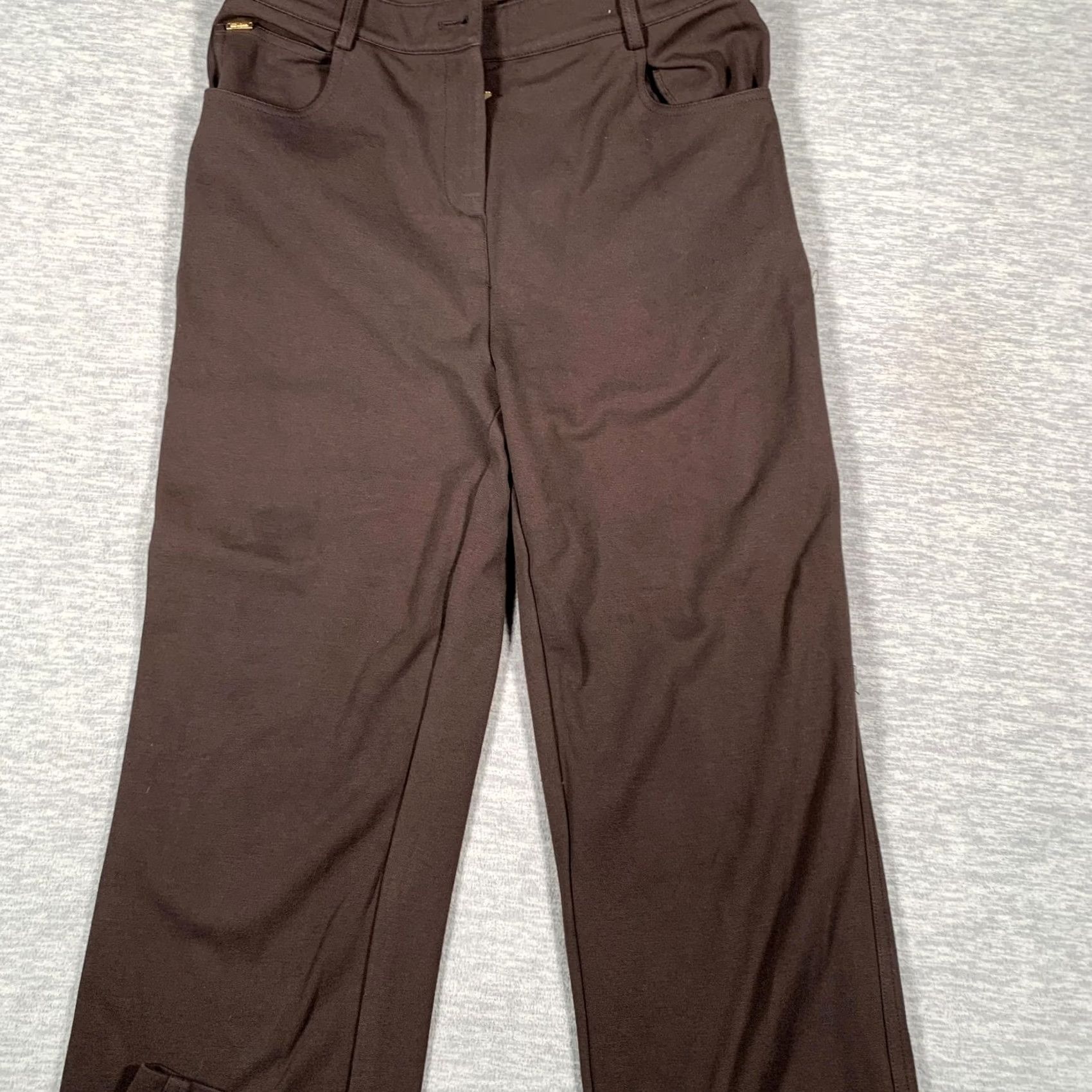 St. John St John Pants Womens 4 Straight Leg Career Trousers Pull On Stretch Classic Size 27" / US 4 / IT 40 - 2 Thumbnail