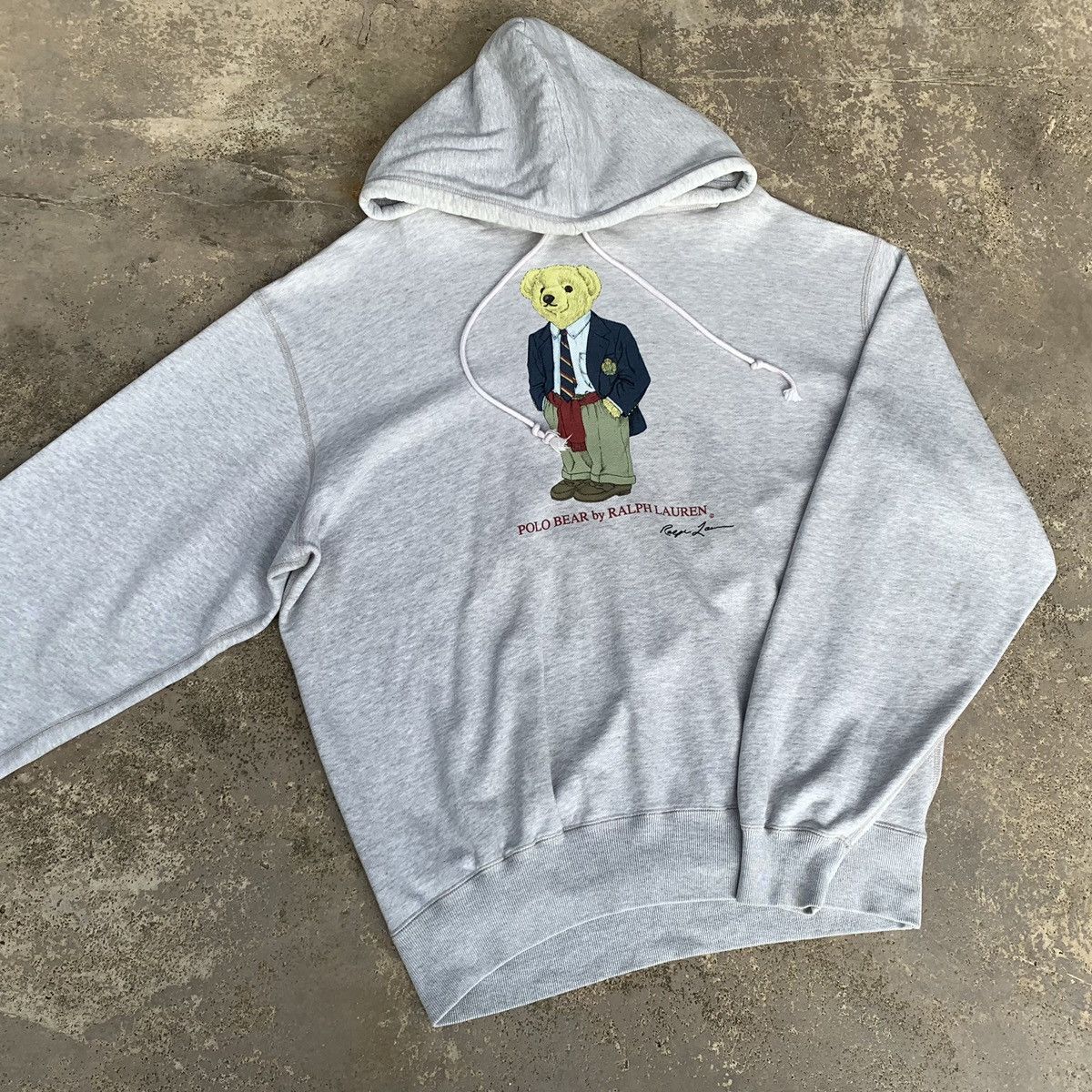 Vintage Rare! Vintage 90s Polo Bear Ralph Lauren Hoodie Size US L / EU 52-54 / 3 - 1 Thumbnail