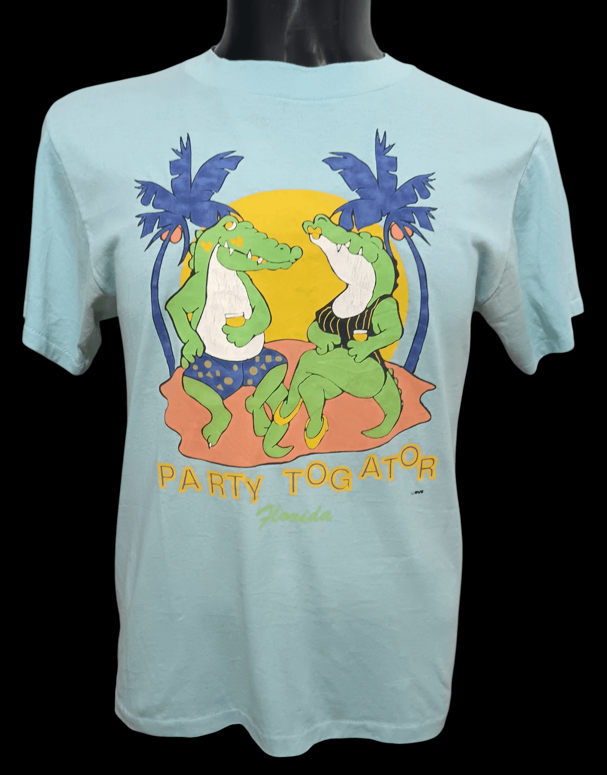 Habitat × Vintage VINTAGE 80s PARODY FLORIDA PARTY TOGATOR SHIRT Size US L / EU 52-54 / 3 - 1 Thumbnail