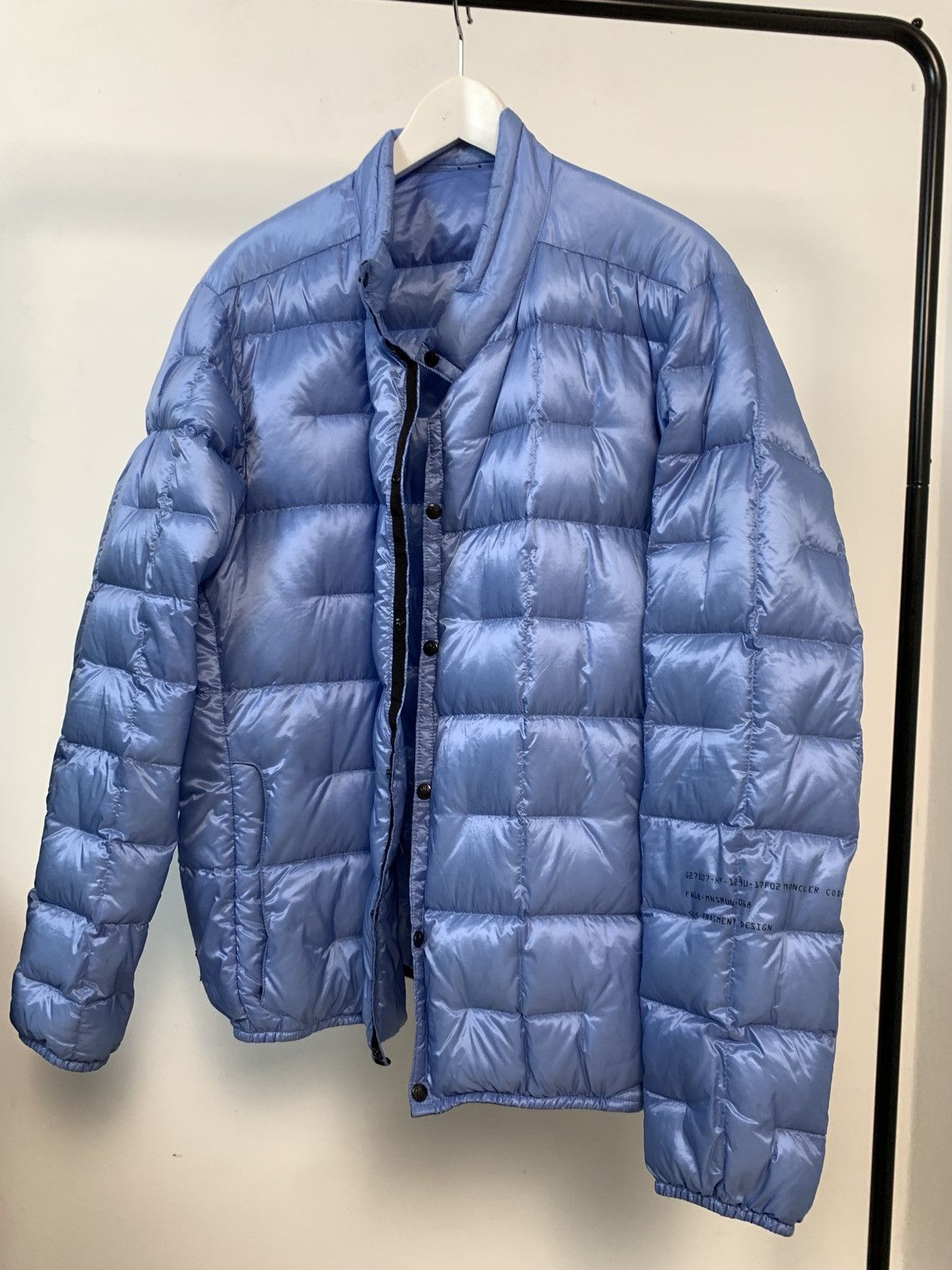 image of Genius Hiroshi Fujiwara Hot Blue Quilted Down Jacke, Men's (Size XL)