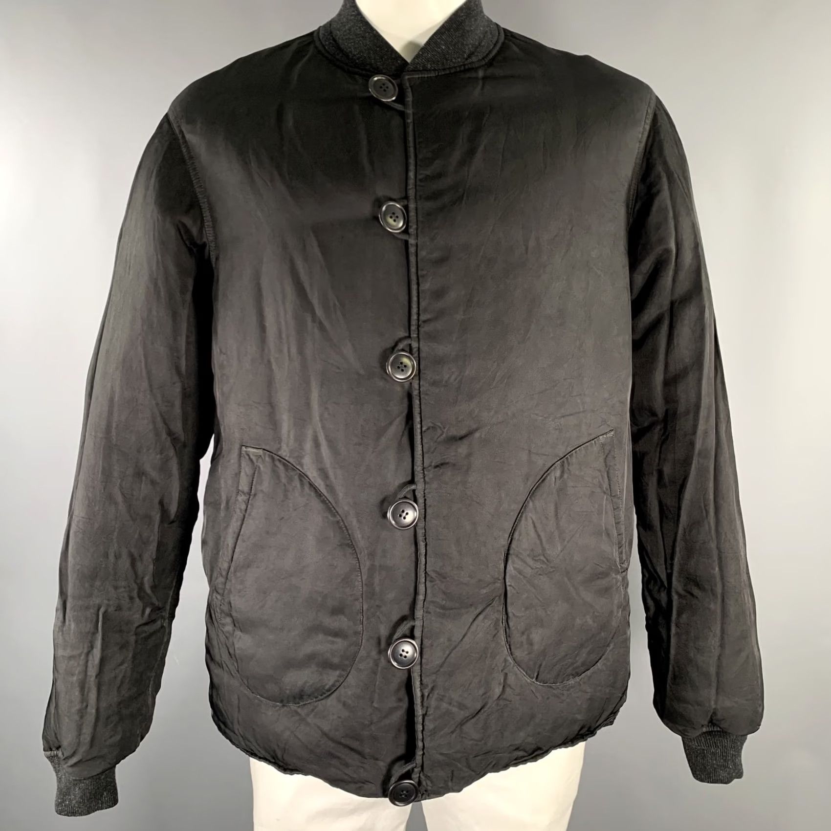 Visvim VISVIM Reversible Bomber Jacket Black Nylon Size L Size US L / EU 52-54 / 3 - 5 Thumbnail