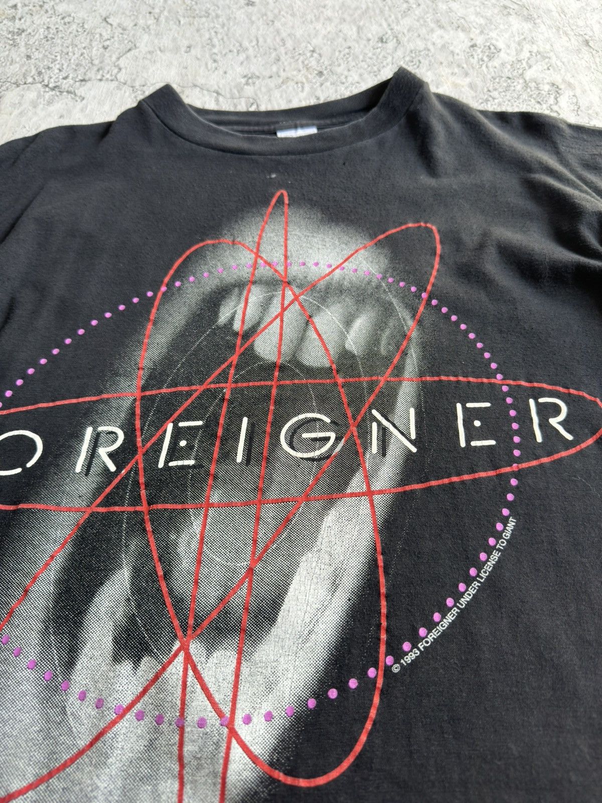 Band Tees Vintage 1993 Foreigner World Tour Band T Shirt Size US XL / EU 56 / 4 - 5 Thumbnail