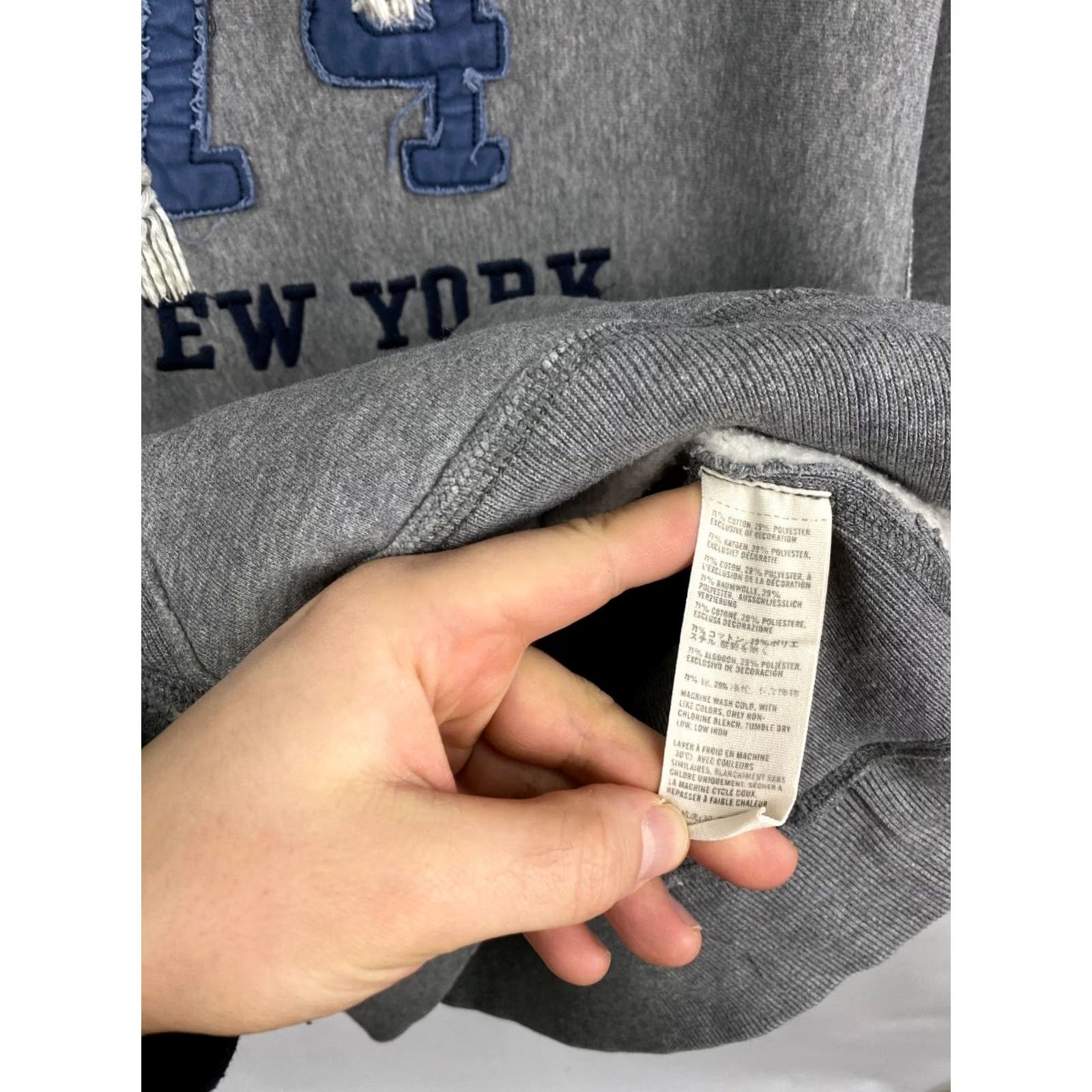 Abercrombie & Fitch Abercrombie & Fitch New York Hoodie M Gray Y2K Opium Style Rare Mens Hoodie Size US M / EU 48-50 / 2 - 6 Thumbnail