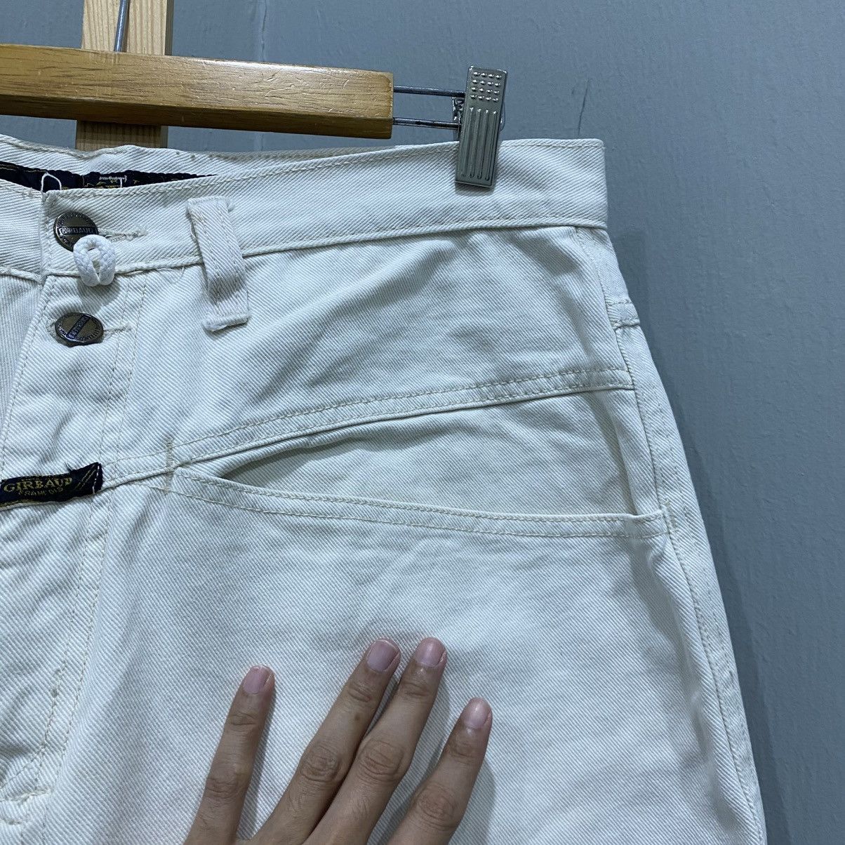 Marithe + Francois Girbaud Vintage Marithé François Girbaud White Wide Leg Baggy Jeans Size US 32 / EU 48 - 8 Thumbnail