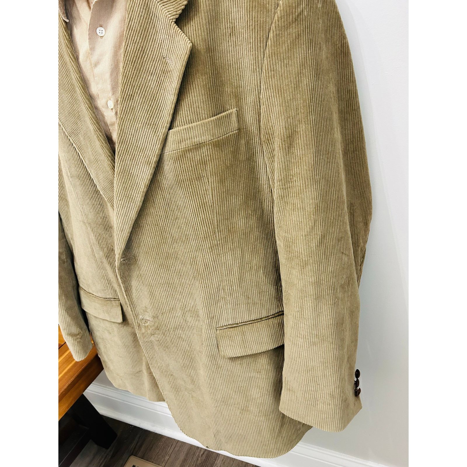 Other Monsieur Adolfo Brown Corduroy Blazer 46L Two Button Size US L / EU 52-54 / 3 - 6 Thumbnail