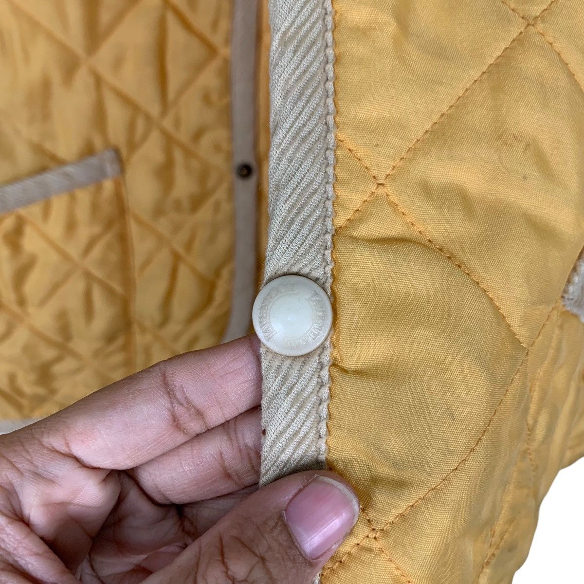 Lavenham Lavenham Made in England Yellow Quilted Jacket #0431-C20 Size US S / EU 44-46 / 1 - 14 Thumbnail