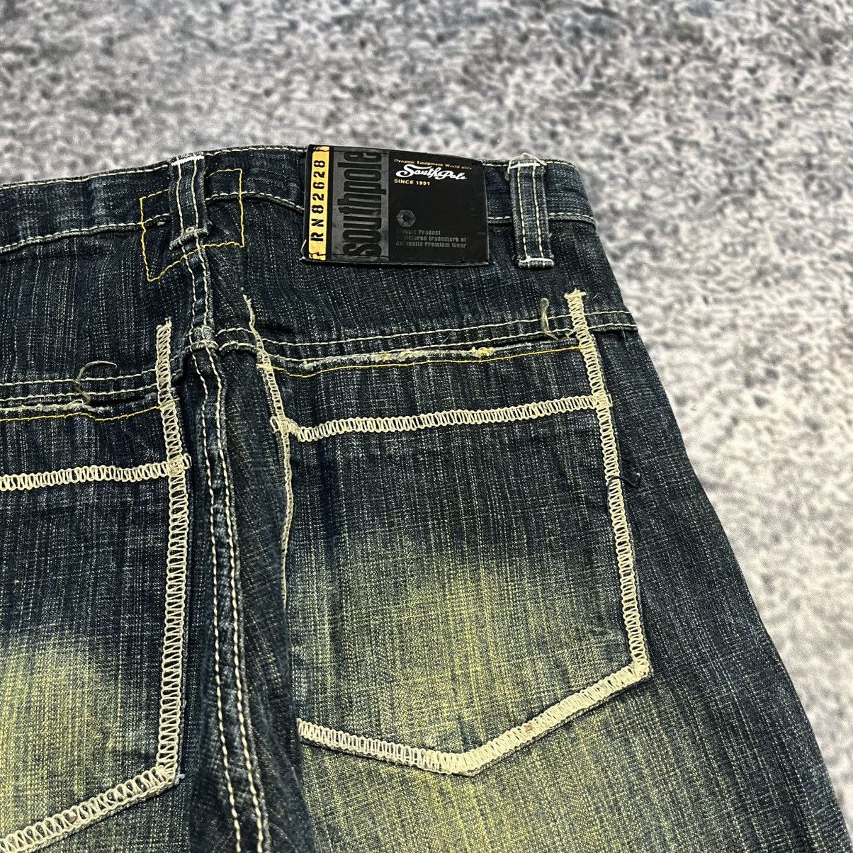 Southpole VINTAGE Y2K SOUTHPOLE GRUNGE SKATER BAGGY WIDE LEG JEANS Size US 28 / EU 44 - 4 Thumbnail
