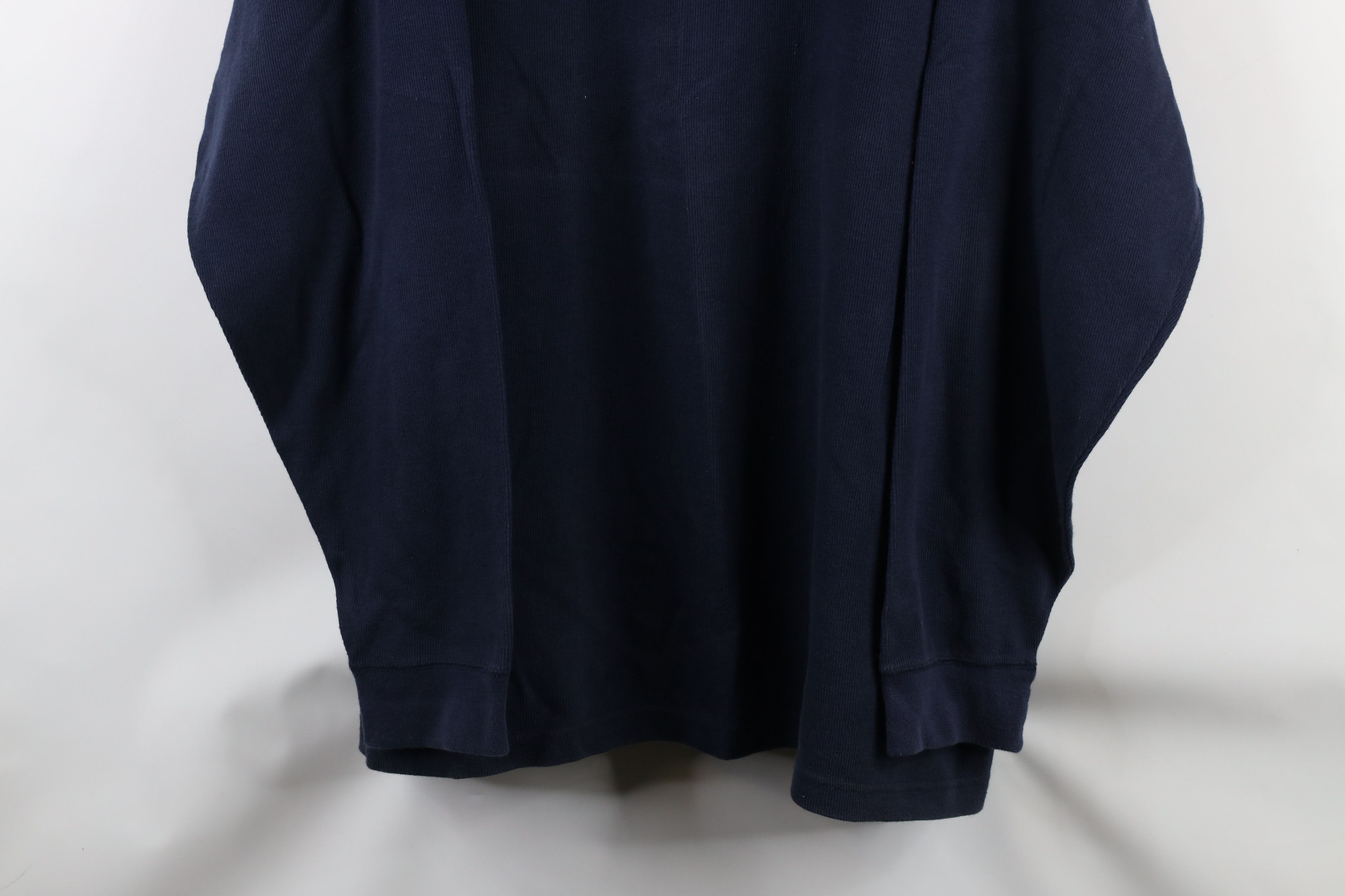 Vintage Vintage 90s Streetwear Heavyweight Henley T-Shirt Blue Size US XL / EU 56 / 4 - 3 Thumbnail