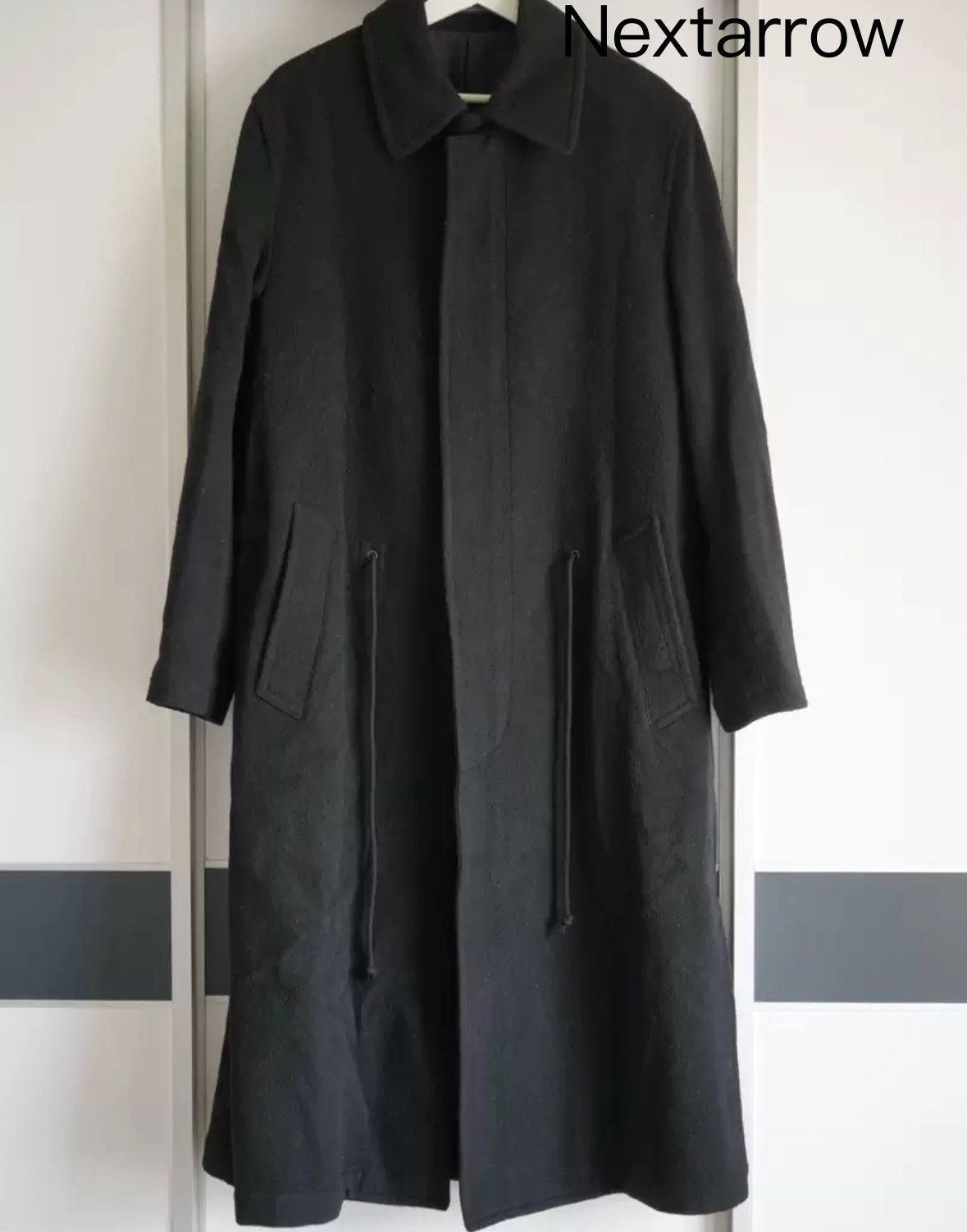 Yohji Yamamoto Yohji Yamamoto 20aw Zipper Drawstring Wool Coat Size US S / EU 44-46 / 1 - 1 Thumbnail