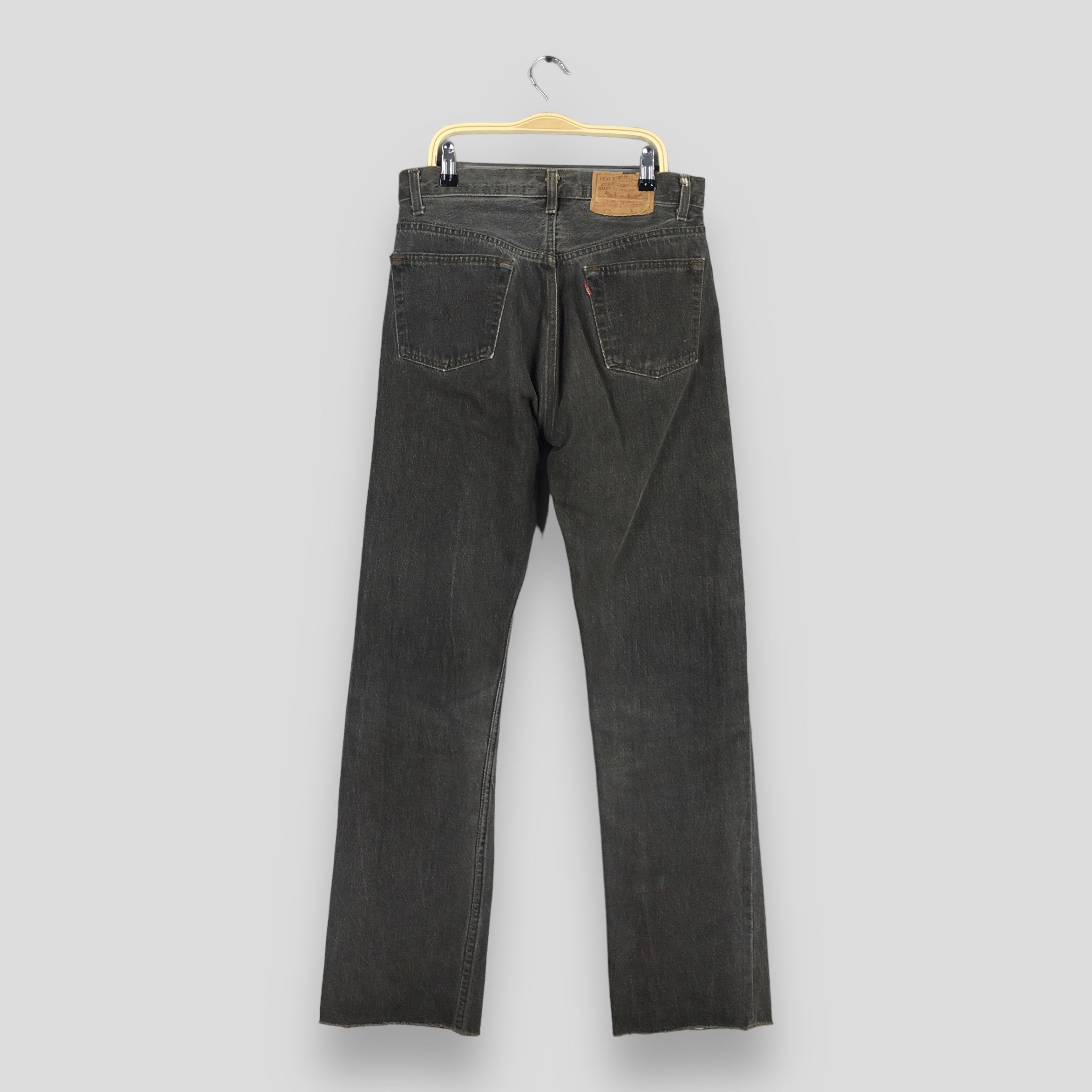 Levi's Size 30x31 Vintage 90s Levi's 501 Faded Black Jeans S1137 Size US 30 / EU 46 - 8 Thumbnail