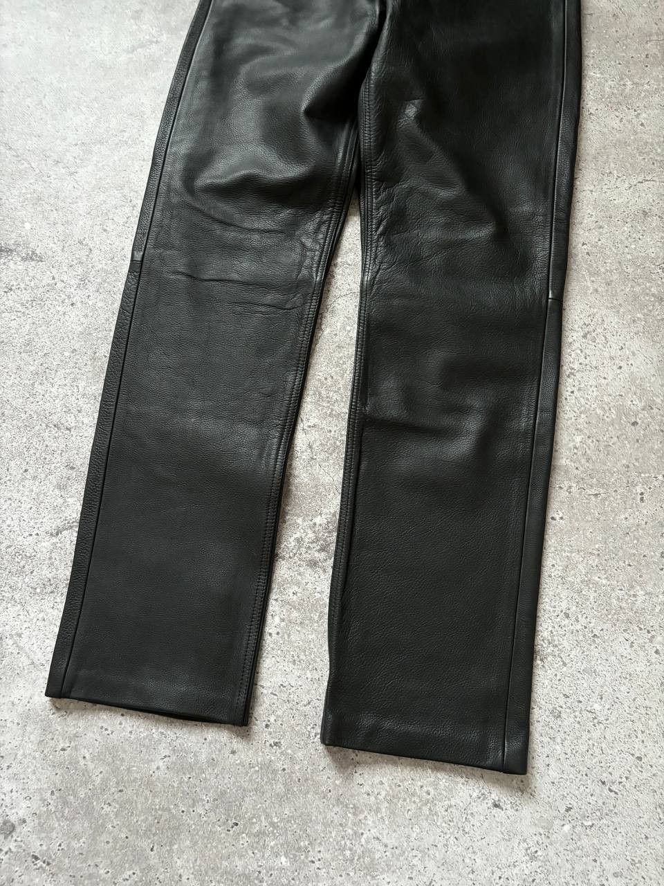 Chevignon × Genuine Leather × Vintage Very Rare Chegvinon Leather Pants Size US 28 / EU 44 - 4 Thumbnail