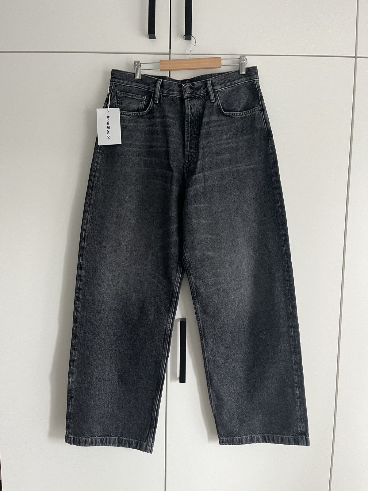 Acne Studios Acne studios 1989 loose fit jeans ash black | Grailed