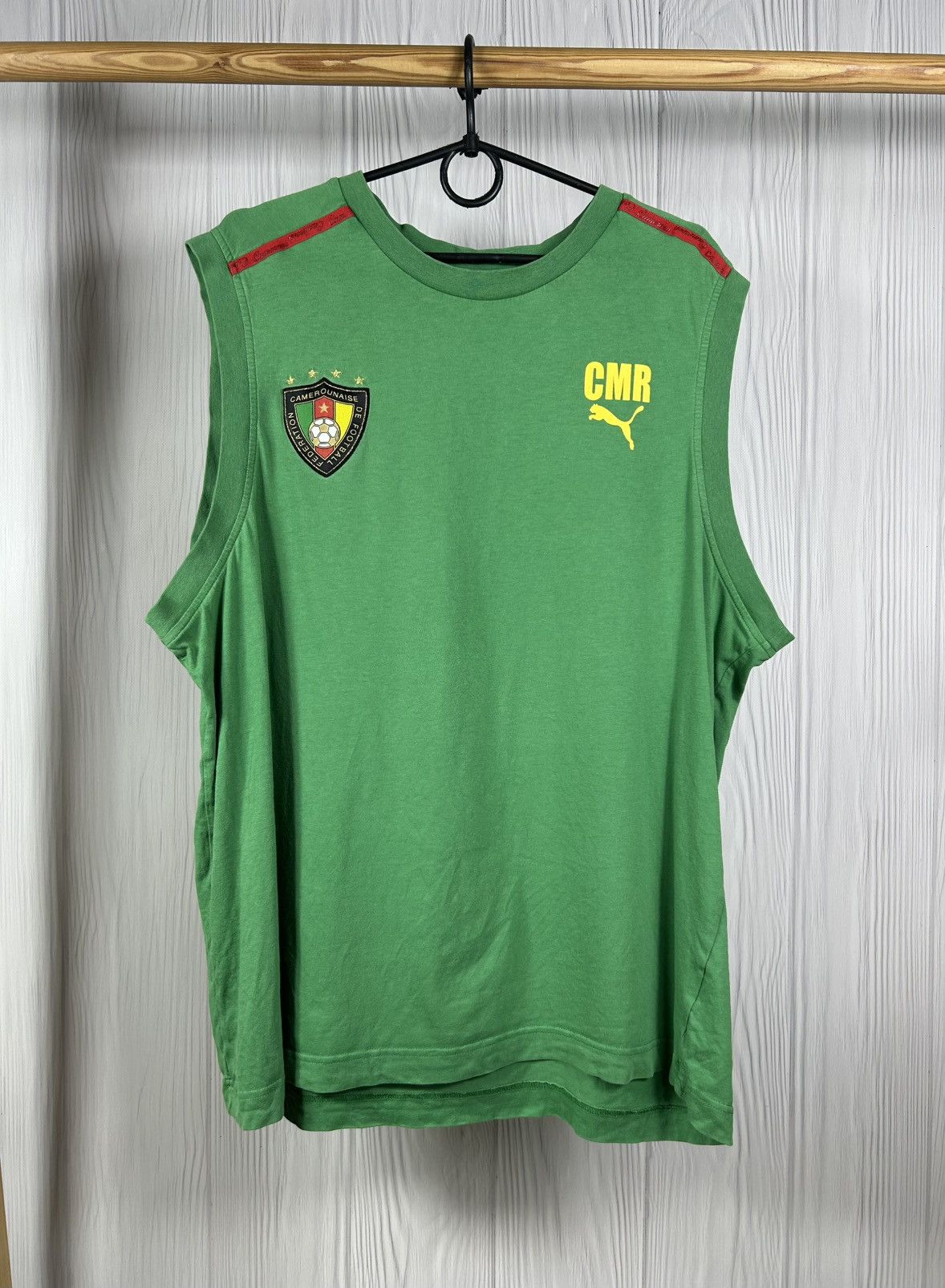 Puma Vintage 2004-06 Cameroon Puma Training Vest XXL Jersey Size US XXL / EU 58 / 5 - 1 Thumbnail