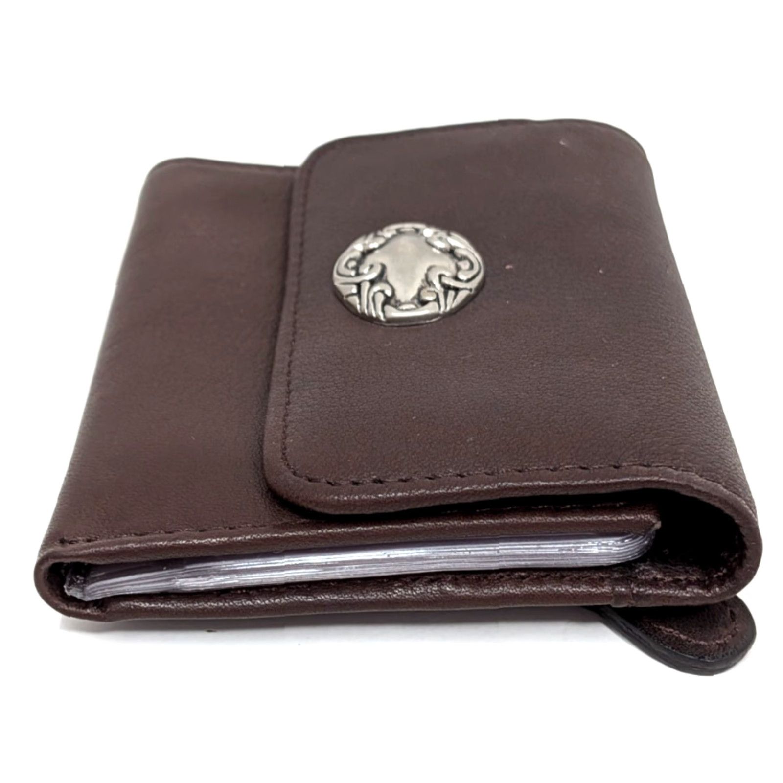 Vintage VINTAGE Princess Gardner Genuine Leather Brown ID Credit Card Coin Purse Wallet Mens Womens Girls Boys per item Size ONE SIZE - 3 Thumbnail