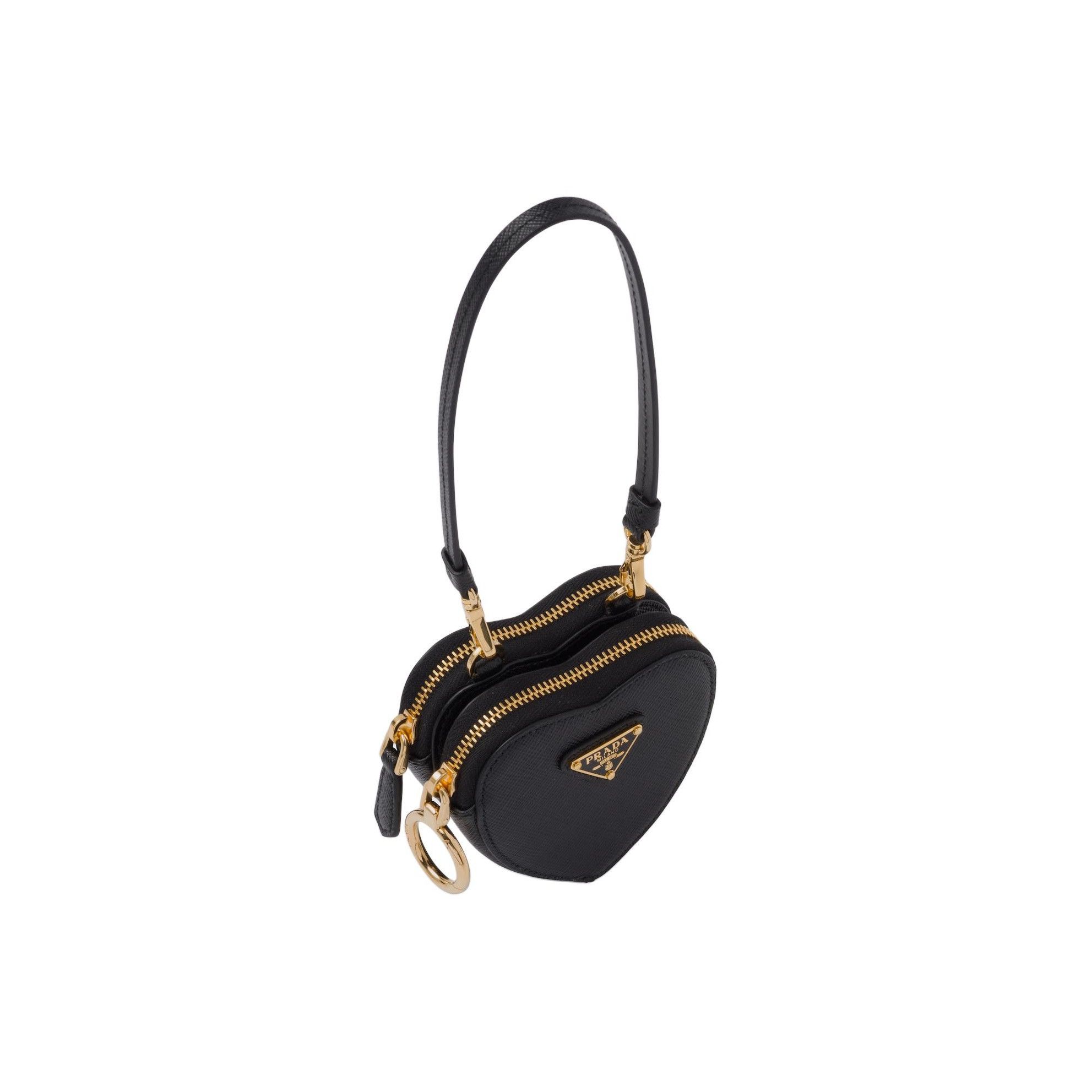 Prada Prada Saffiano Leather Heart Mini Bag Size ONE SIZE - 1 Thumbnail