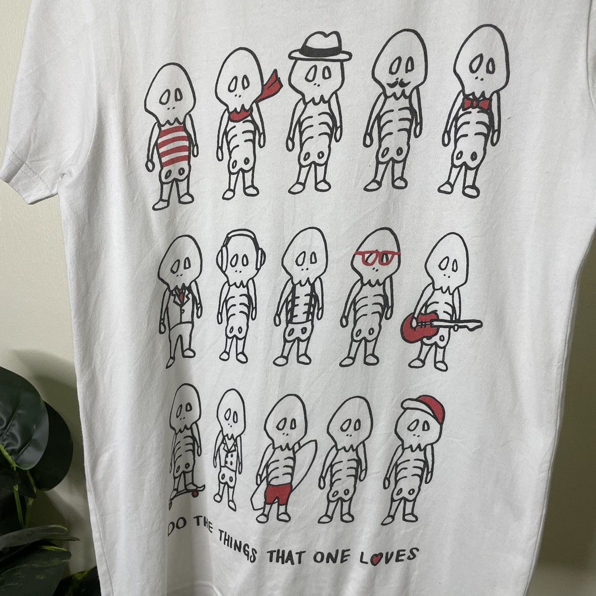 Other Y2K Skeleton Do The Things That One Loves Humor T Shirt Size US S / EU 44-46 / 1 - 2 Thumbnail