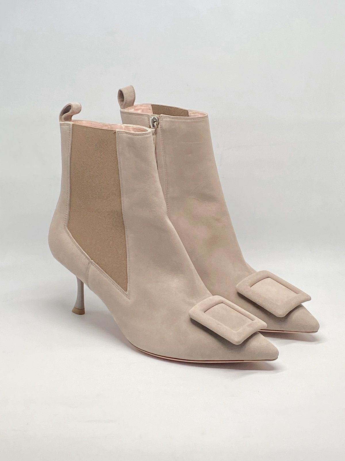 Roger Vivier Roger Vivier Viv In The City Suede Booties size 39.5 Size US 9.5 / IT 39.5 - 1 Thumbnail