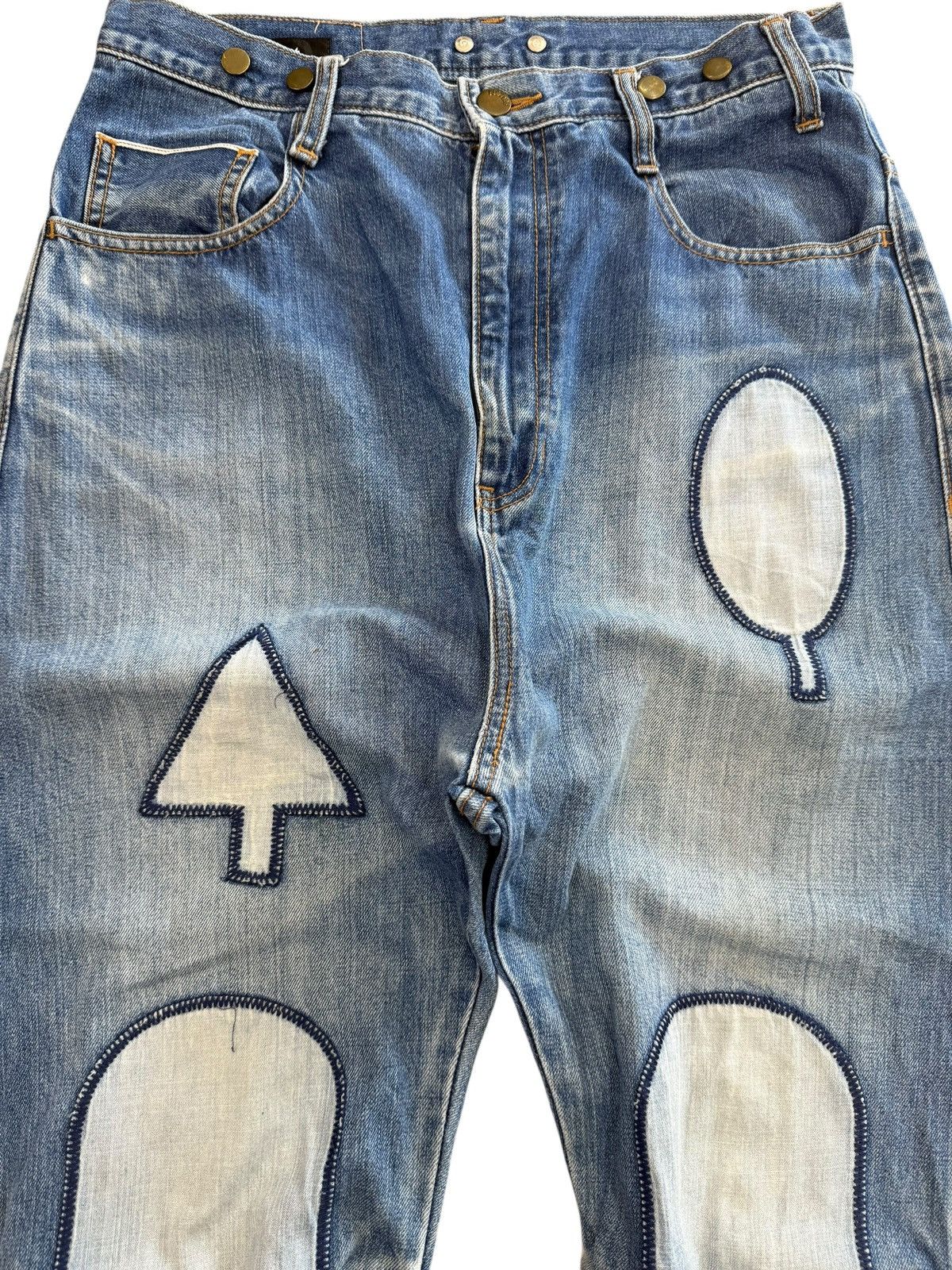Issey Miyake Issey Miyake x Net-net 90’s Patchwork Style Denim Jeans Size US 29 - 2 Thumbnail