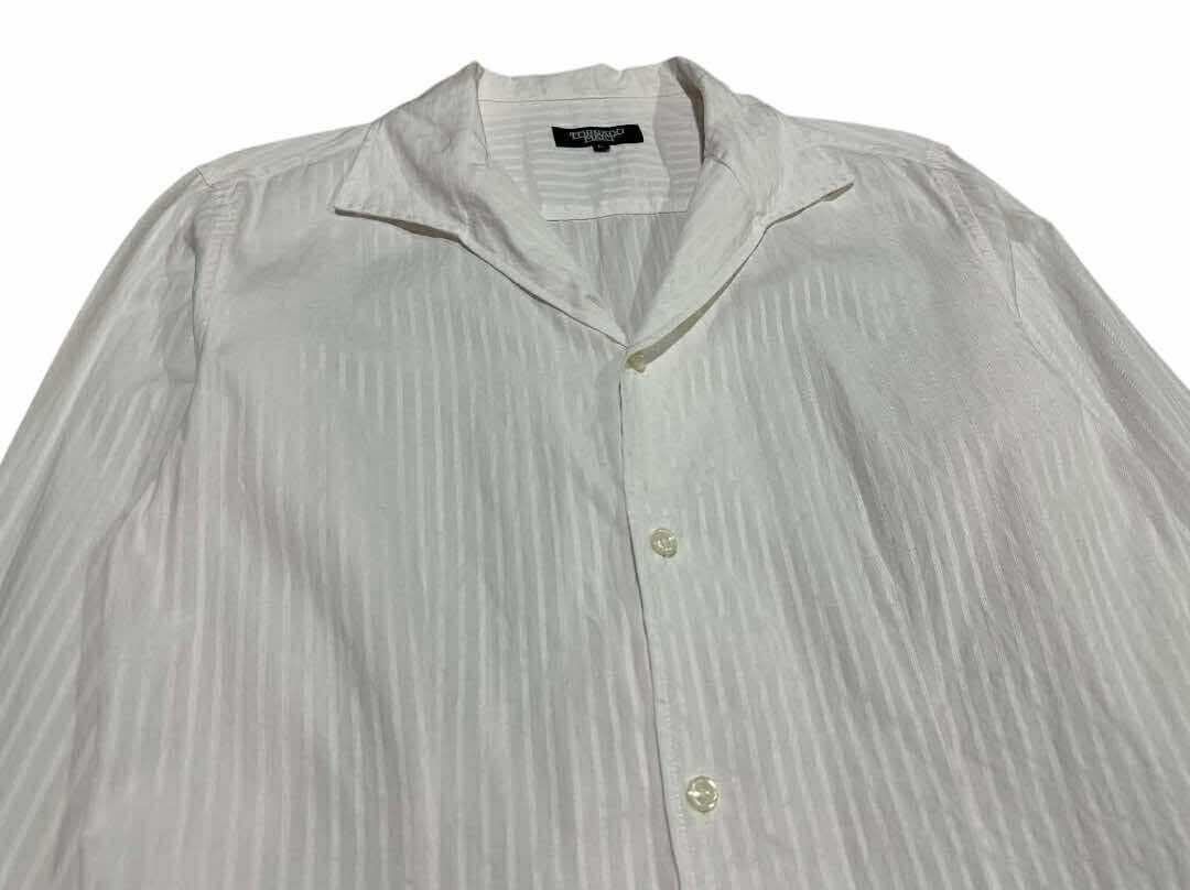 Tornado Mart 🔥Sick Y2K Tornado Mart Striped Shirt Open Collar Long Sleeve Size US L / EU 52-54 / 3 - 2 Thumbnail