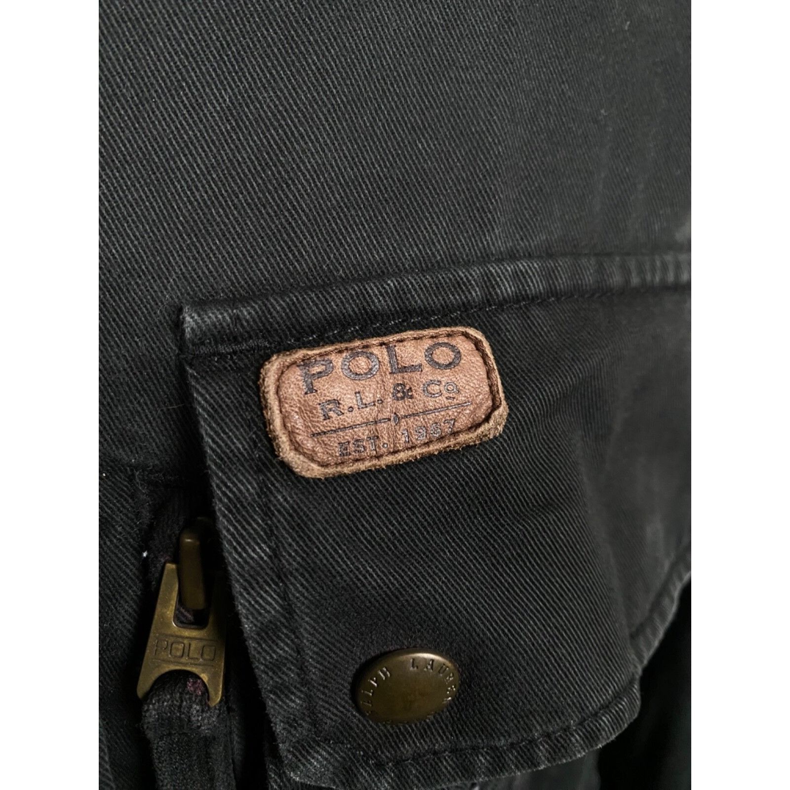 Polo Ralph Lauren Polo Ralph Lauren VTG Men's Black Denim Multipocket Jacket S Size US M / EU 48-50 / 2 - 8 Thumbnail