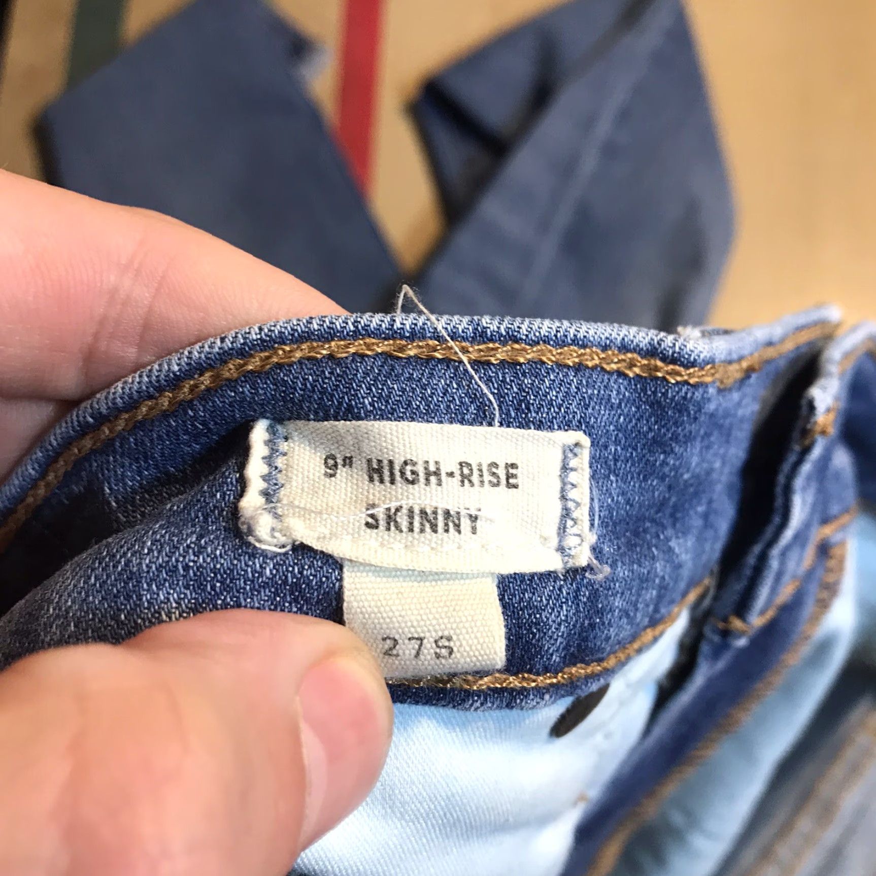 Madewell Madewell 9” High-rise Skinny Distressed Denim Blue Jeans Womens 27 X 25.5 Jeans Women Slim Bohemian College 5-Pocket Zip Denim Pant Size 27" / US 4 / IT 40 - 7 Thumbnail