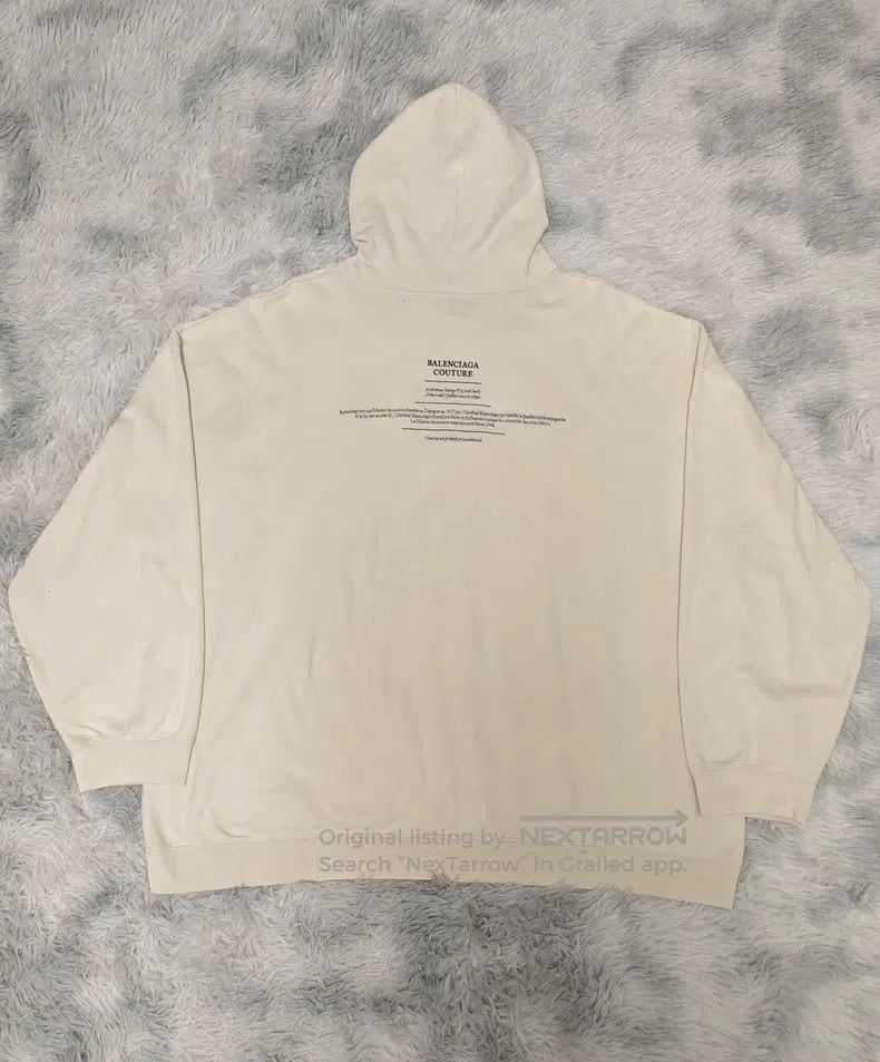 Balenciaga Balenciaga Logo Printed Hooded Sweatshirt with Long Sleeve Size US S / EU 44-46 / 1 - 2 Thumbnail