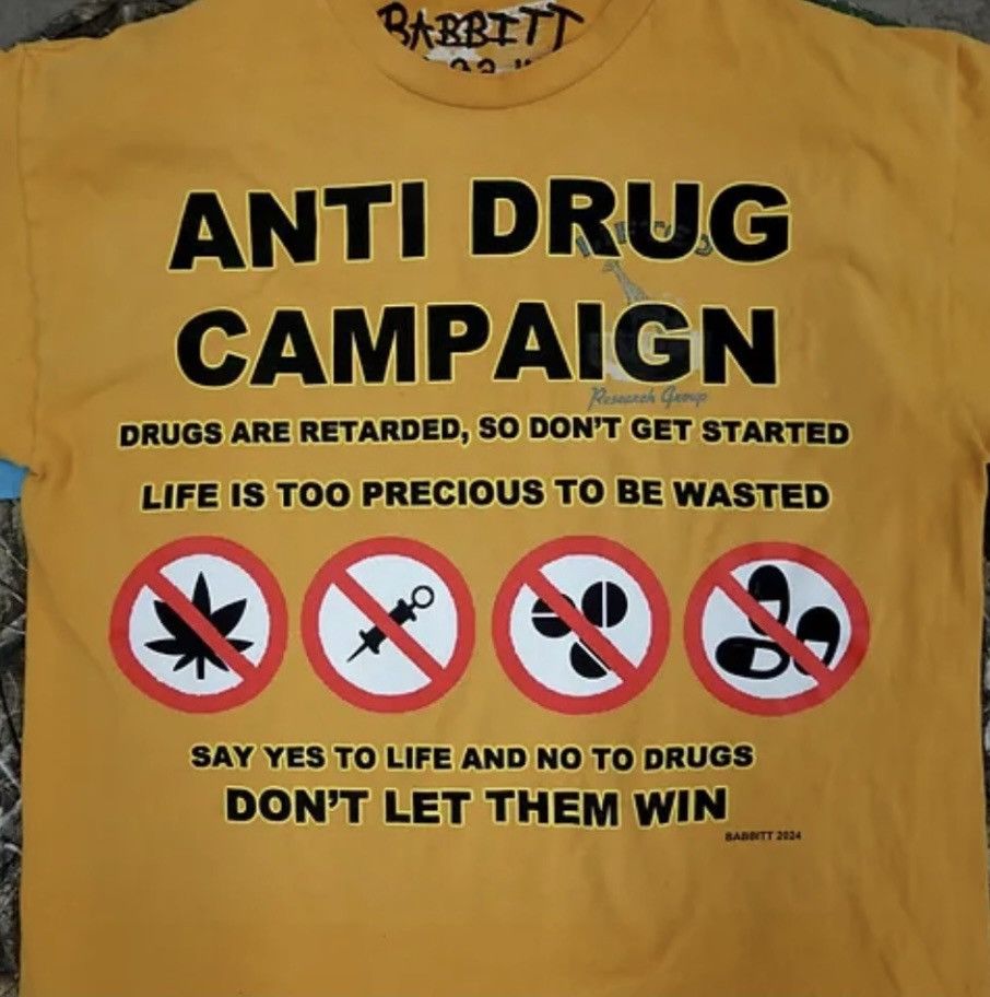 Asspizza Anti Drug Campaign tee Size US L / EU 52-54 / 3 - 3 Thumbnail