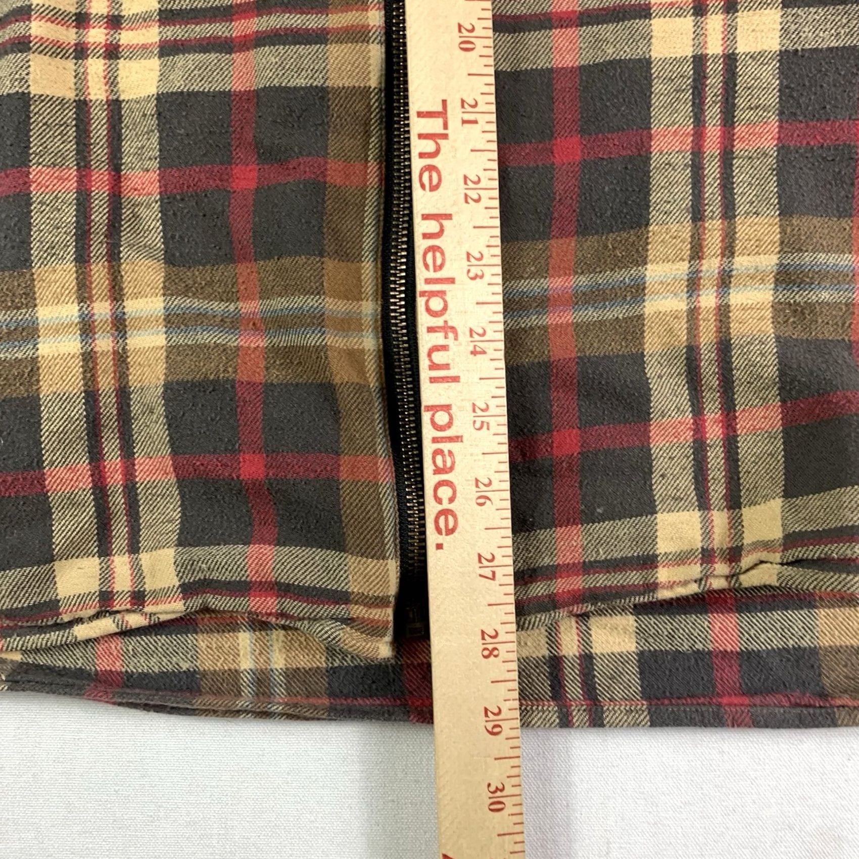 J.Crew J.CREW Oarsman Flannel Shirt Mens M Full zip Brown Red Plaid Long sleeve Size US M / EU 48-50 / 2 - 7 Thumbnail